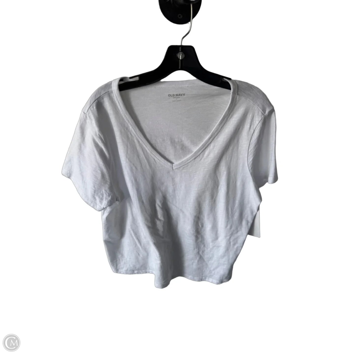 Top Short Sleeve Basic By Old Navy In White, Size: L