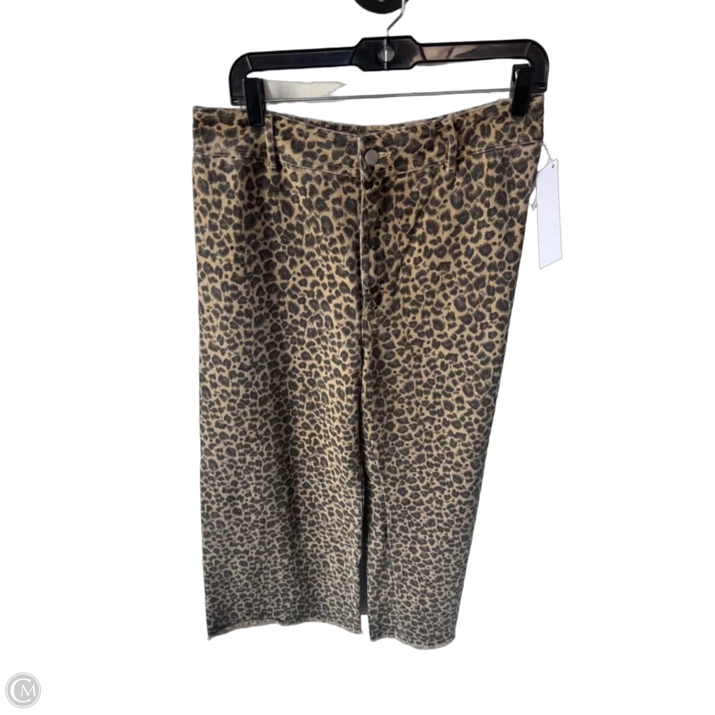 Jeans Wide Leg By Clothes Mentor In Black & Tan, Size: 12