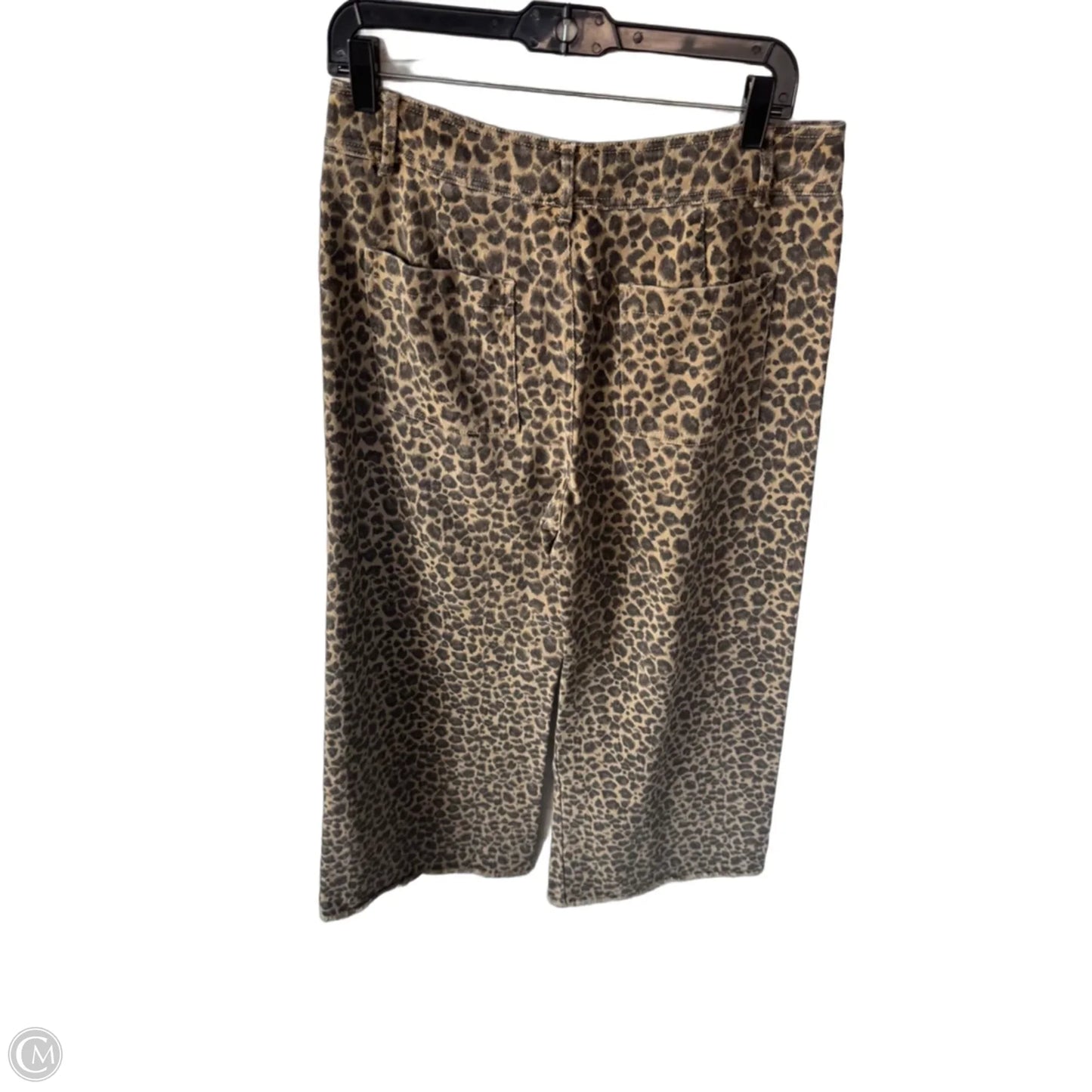 Jeans Wide Leg By Clothes Mentor In Black & Tan, Size: 12