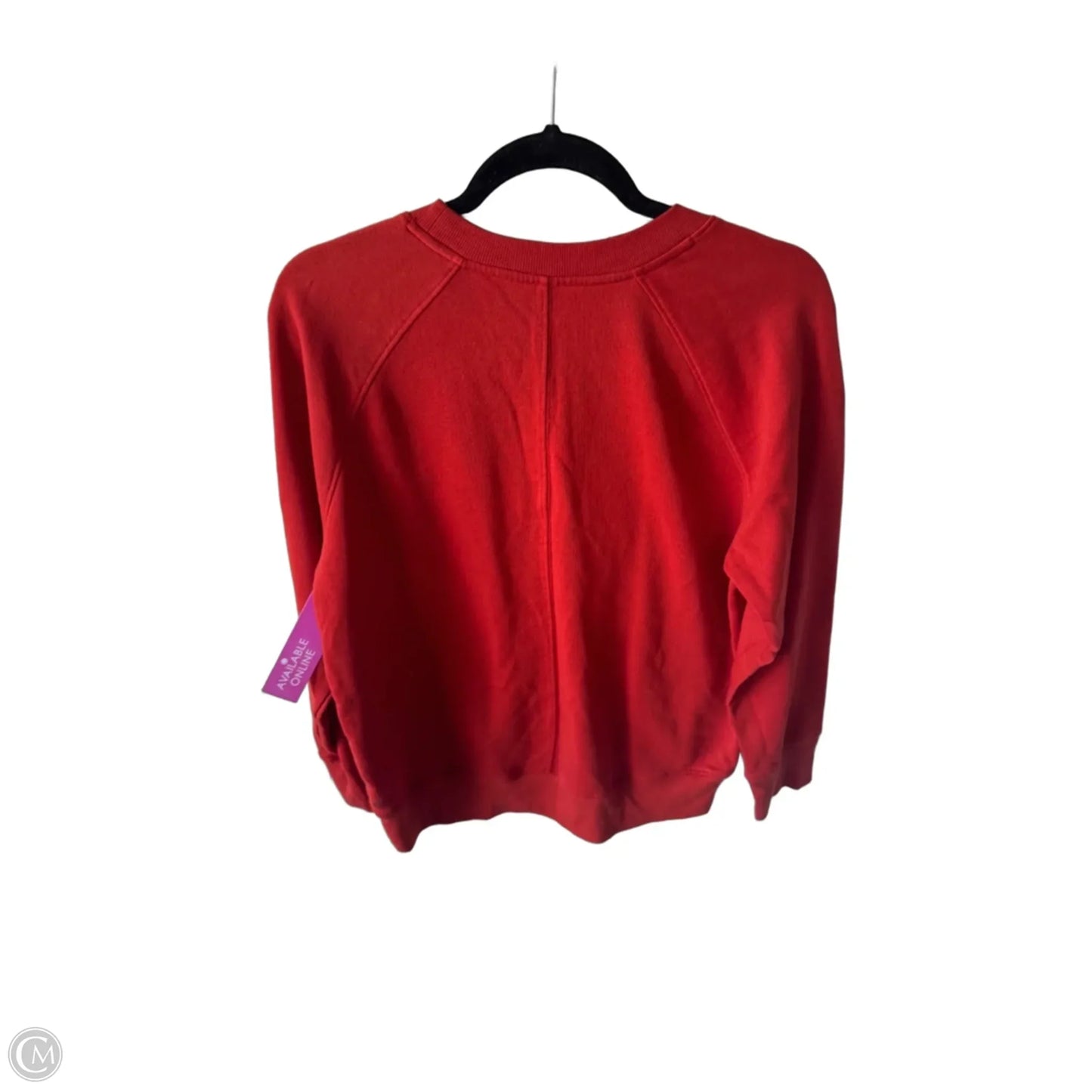 Athletic Sweatshirt Crewneck By Zella In Orange, Size: S