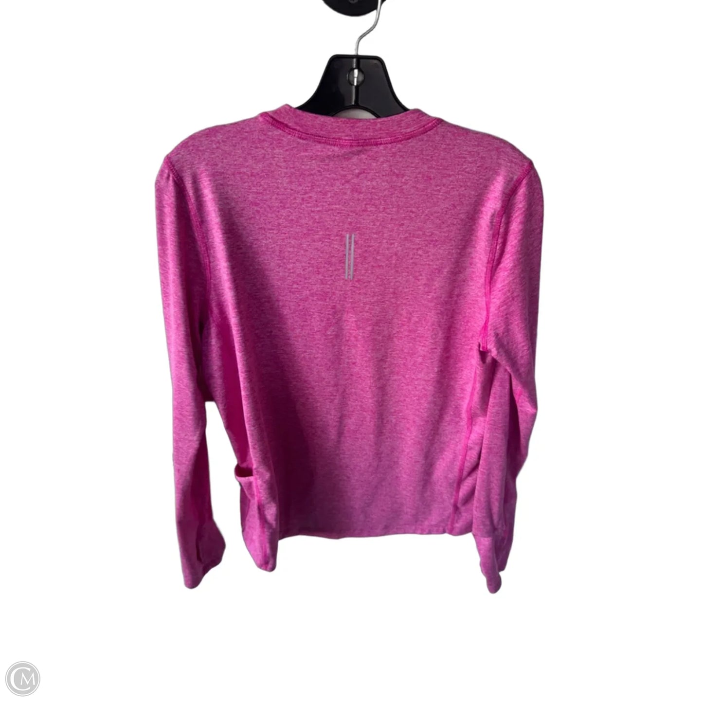 Athletic Top Long Sleeve Crewneck By Nike Apparel In Pink, Size: S
