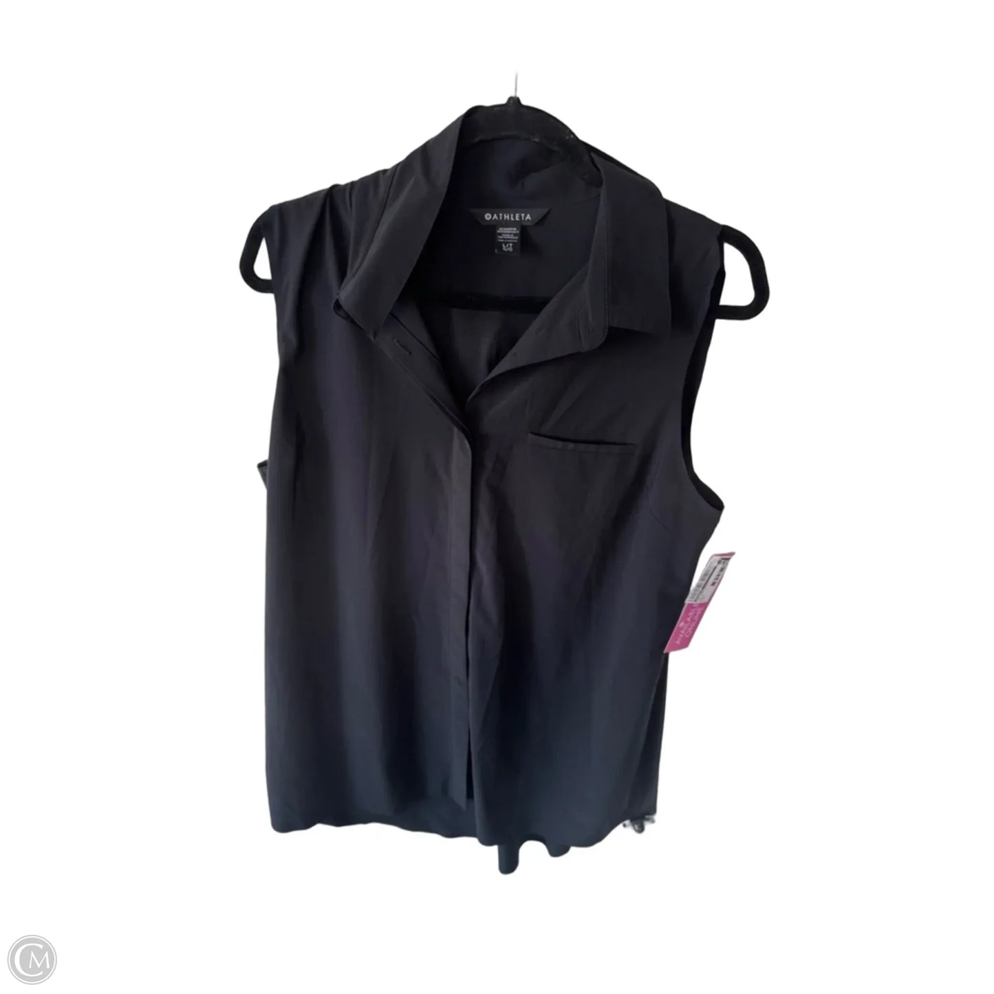 Top Sleeveless By Athleta In Black, Size: L