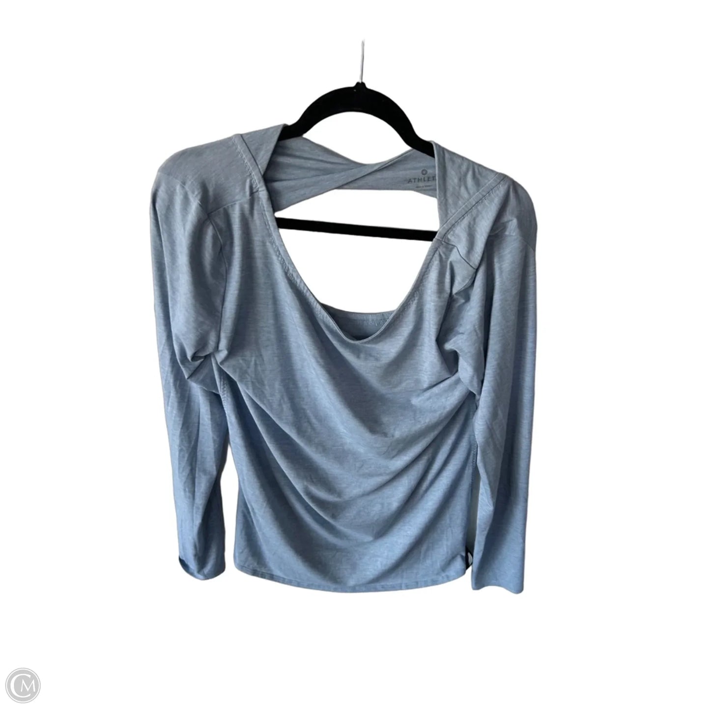 Athletic Top Long Sleeve Crewneck By Athleta In Blue, Size: L