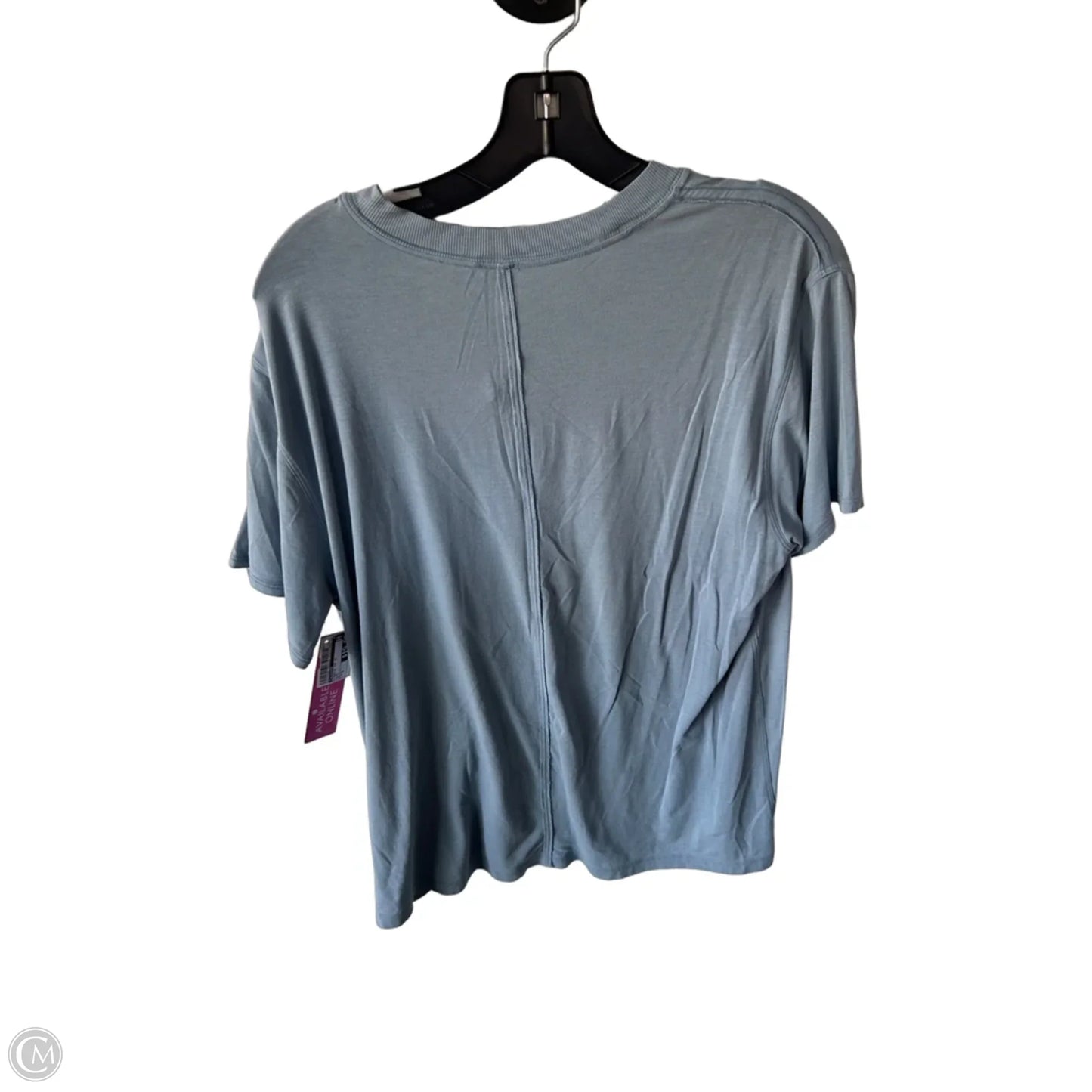 Athletic Top Short Sleeve By Lululemon In Blue, Size: S