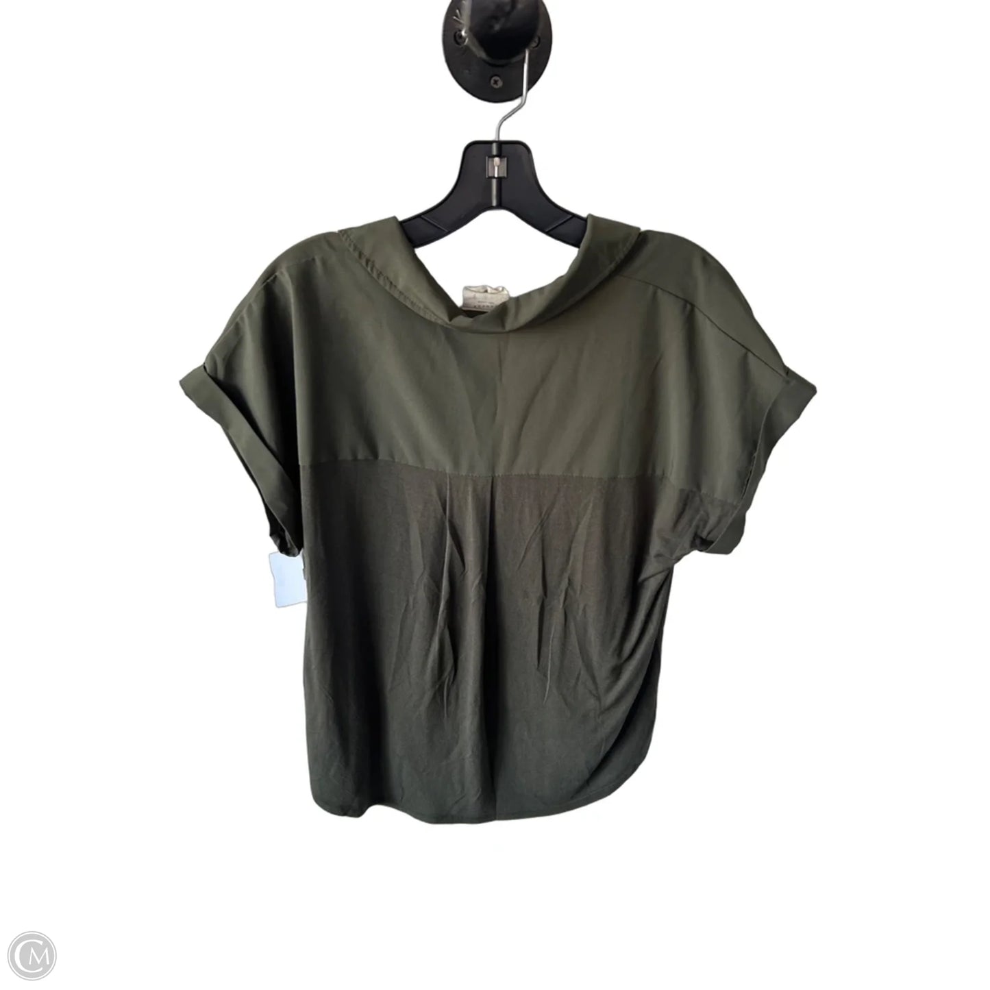 Top Short Sleeve By Harper In Green, Size: M