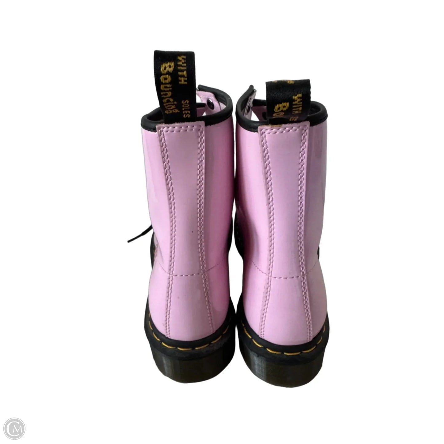 Boots Mid-calf Flats By Dr Martens In Pink, Size: 10