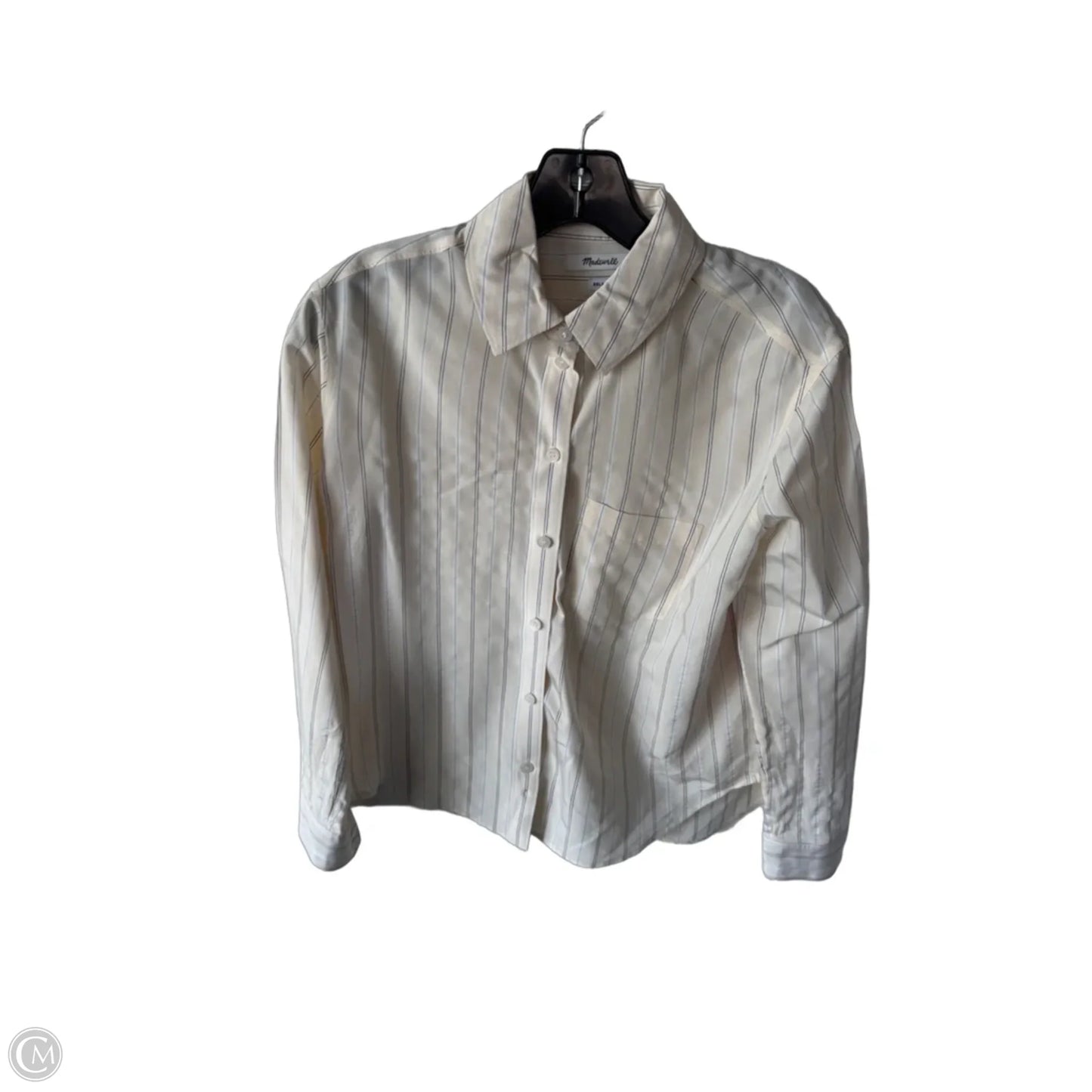 Top Long Sleeve By Madewell In Cream, Size: Xxs