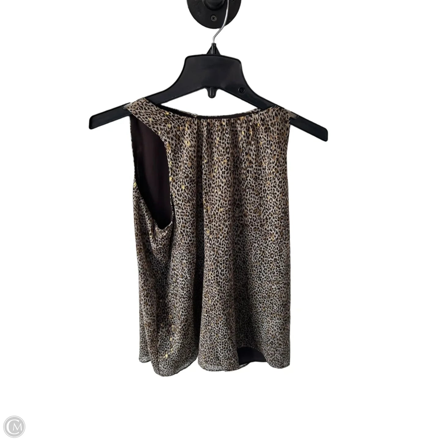 Top Sleeveless By Vince Camuto In Black & Brown, Size: S