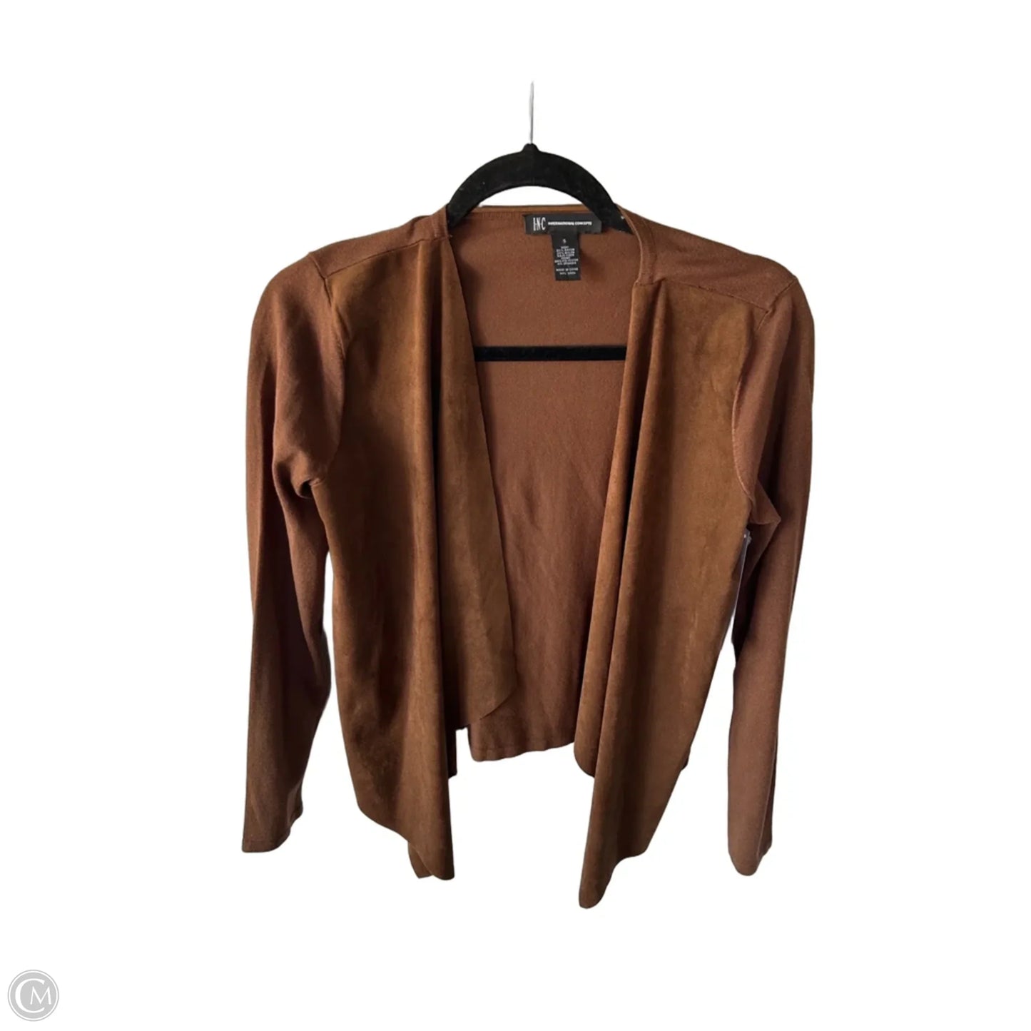 Sweater Cardigan By Inc In Brown, Size: S