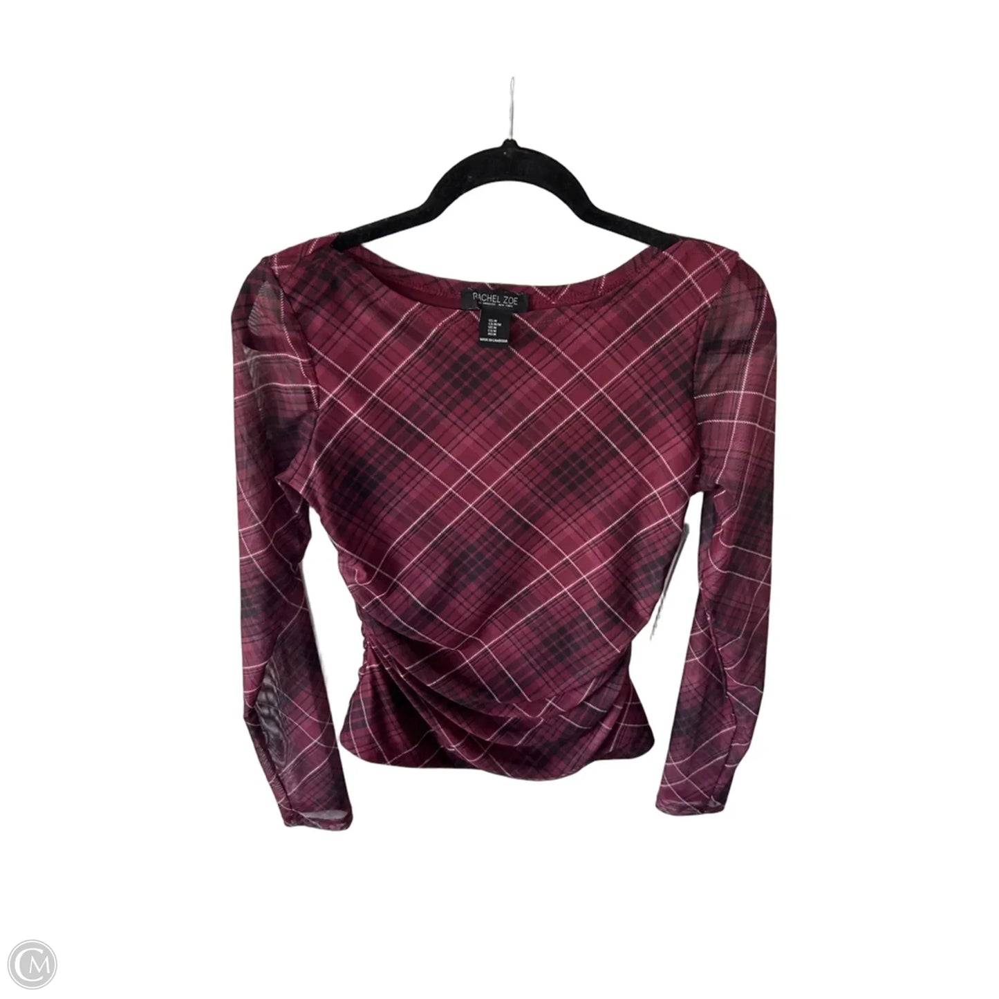 Top Long Sleeve By Rachel Zoe In Black & Red, Size: M
