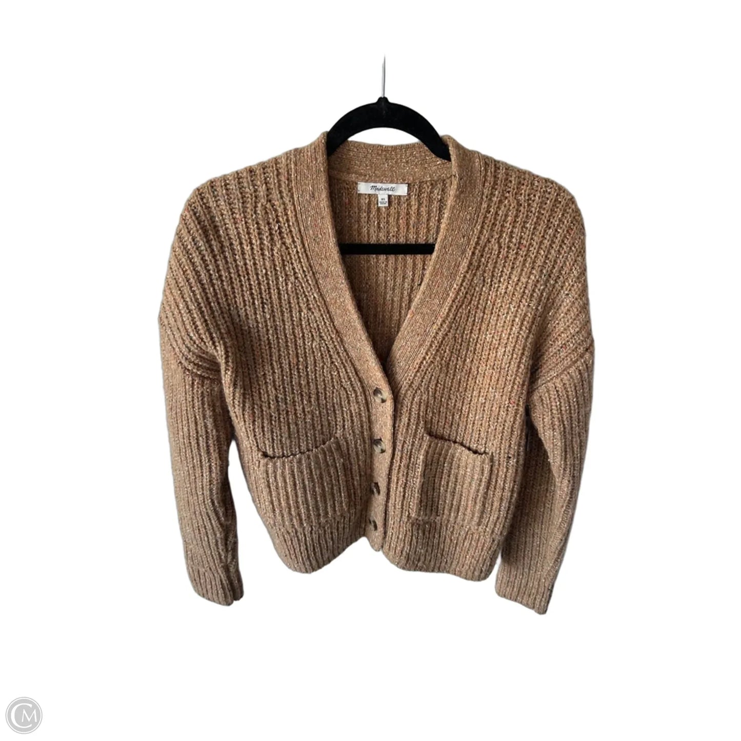 Sweater Cardigan By Madewell In Tan, Size: Xs