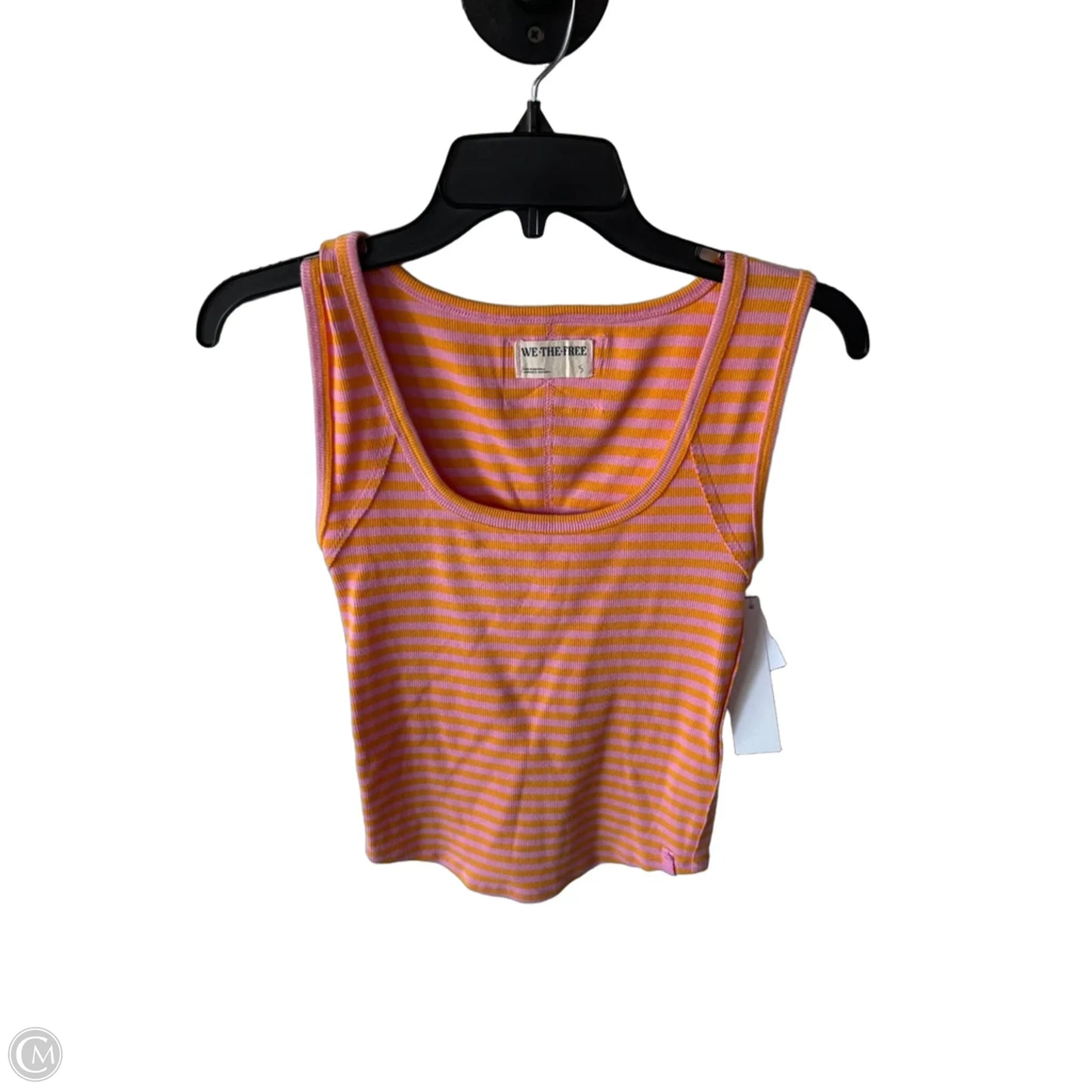 Top Sleeveless Basic By We The Free In Pink & Yellow, Size: S