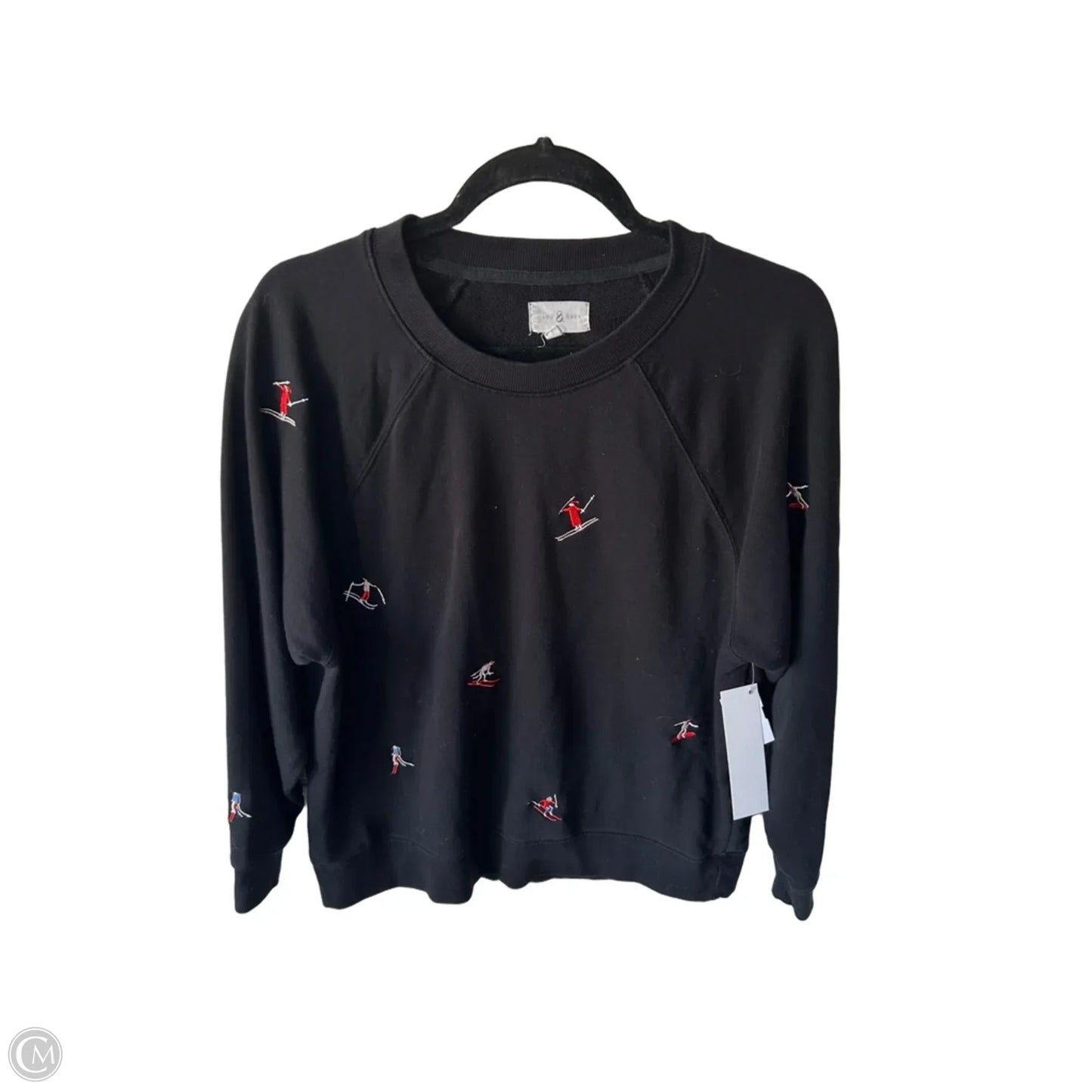 Sweatshirt Crewneck By Lou And Grey In Black, Size: S
