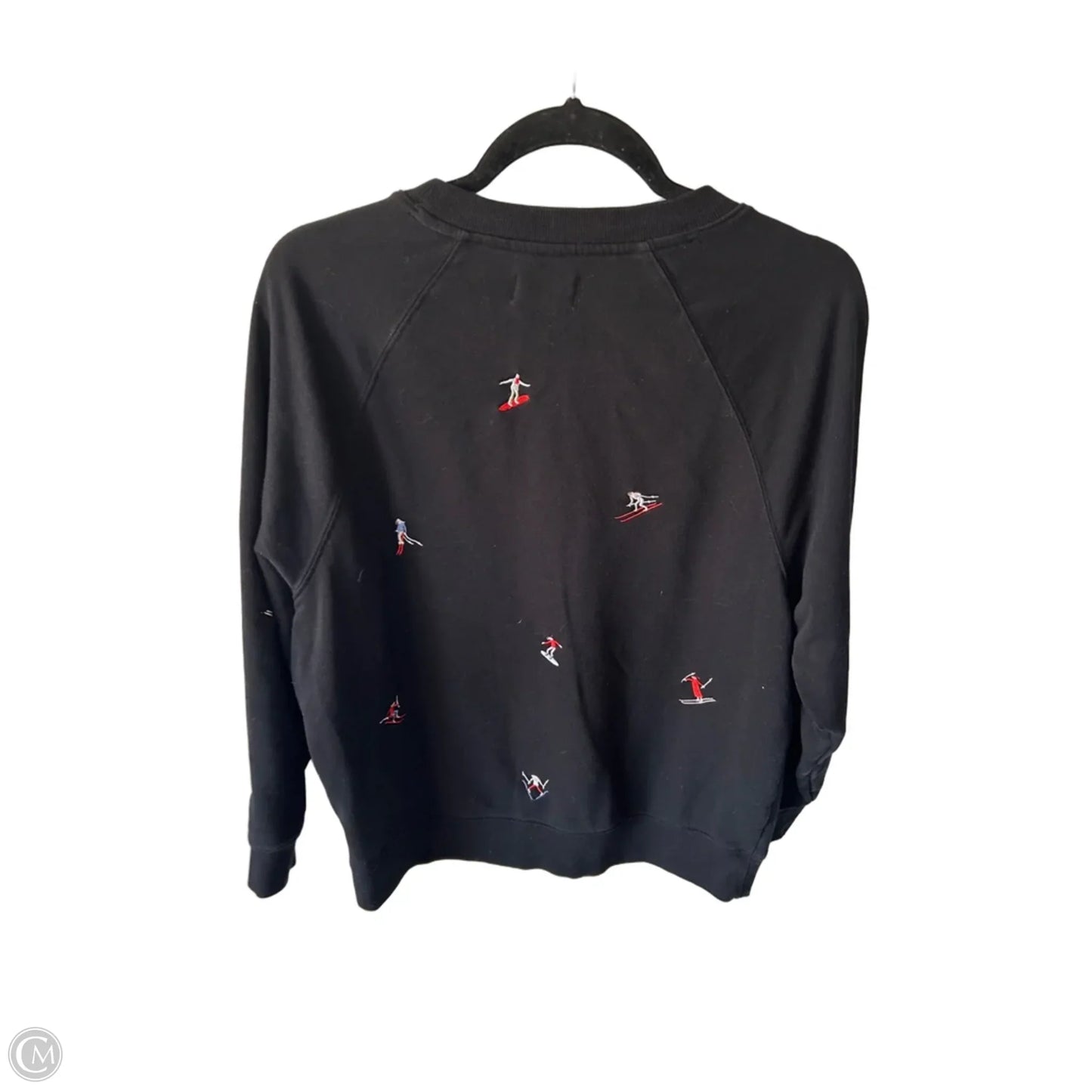 Sweatshirt Crewneck By Lou And Grey In Black, Size: S