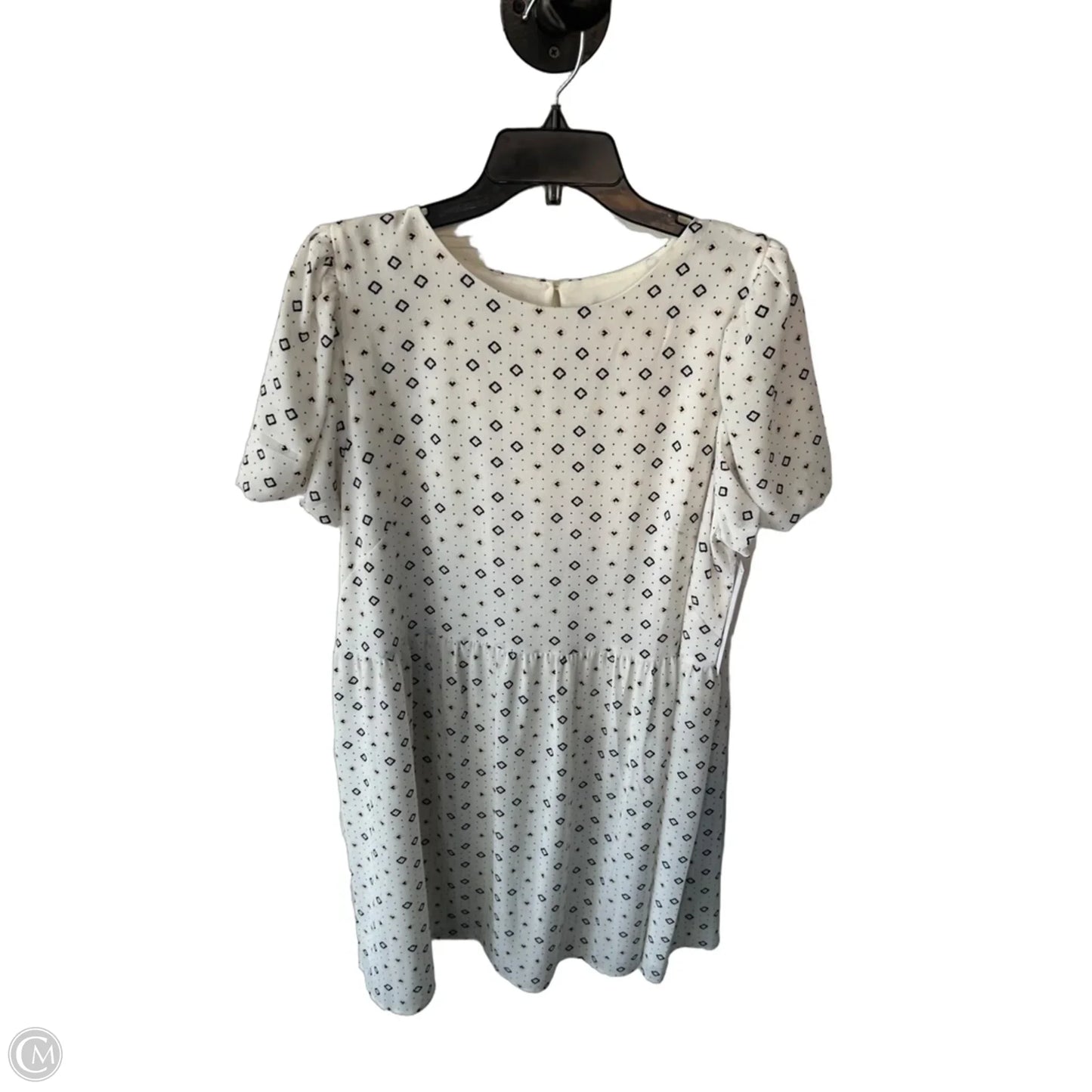 Dress Work By Loft In Black & White, Size: L