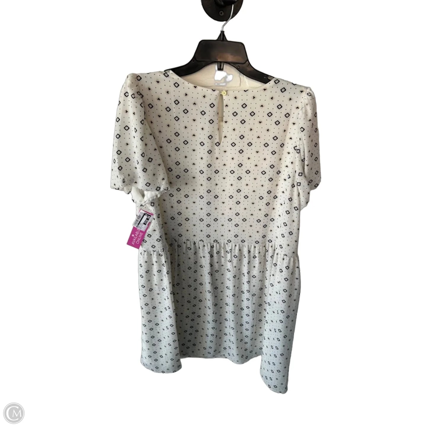 Dress Work By Loft In Black & White, Size: L