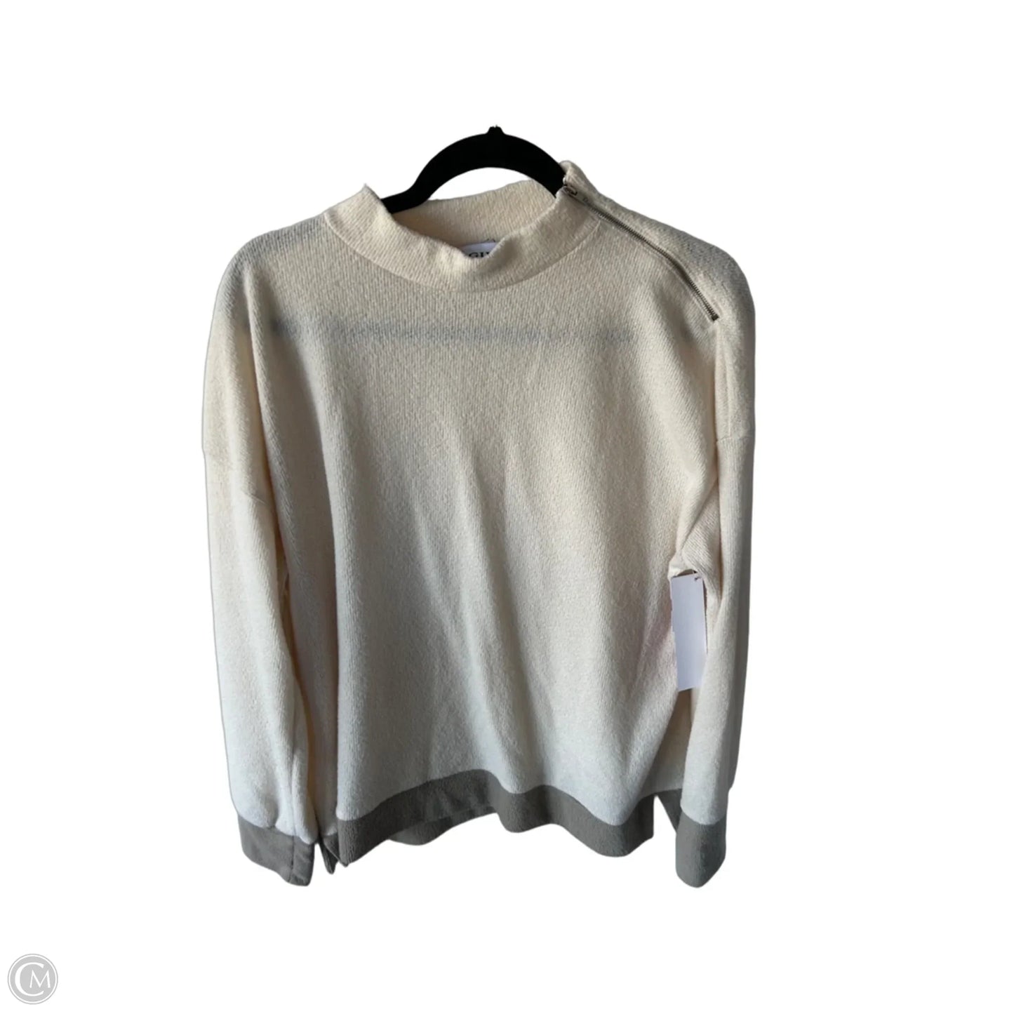 Sweater By Gilli In Cream & Tan, Size: Xl