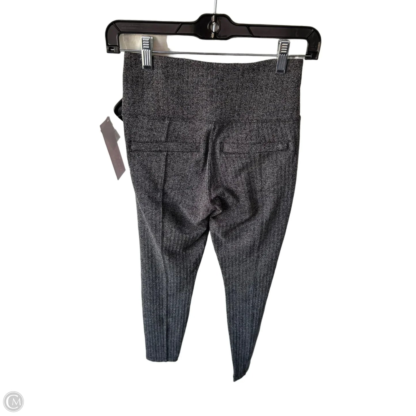 Athletic Leggings By Athleta In Black & Grey, Size: 0