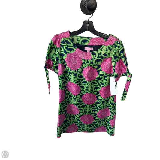 Dress Designer By Lilly Pulitzer In Green & Pink, Size: Xs