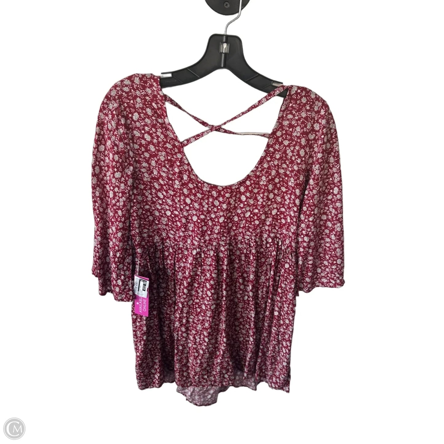 Dress Casual Short By Miami In Red & White, Size: S