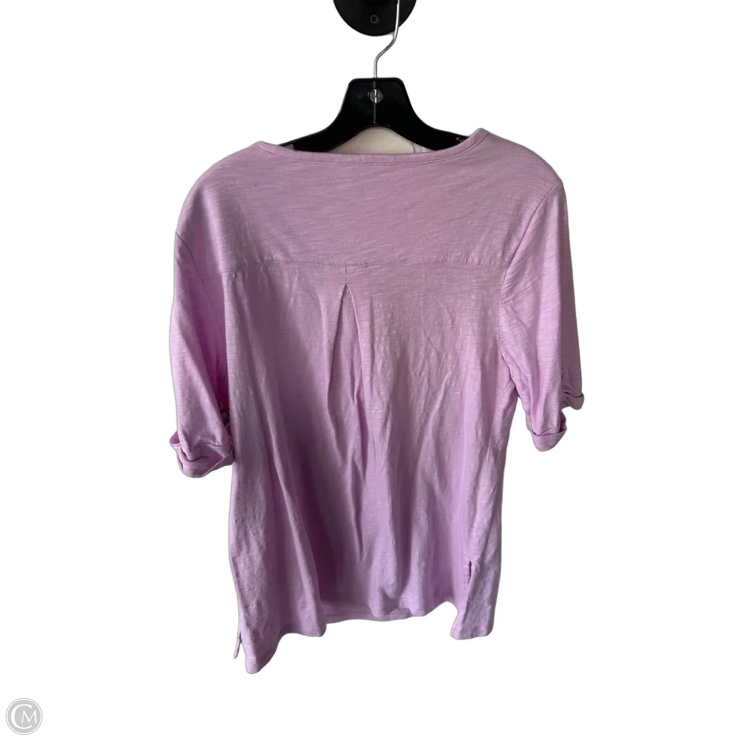 Top Short Sleeve By Chicos In Purple, Size: L