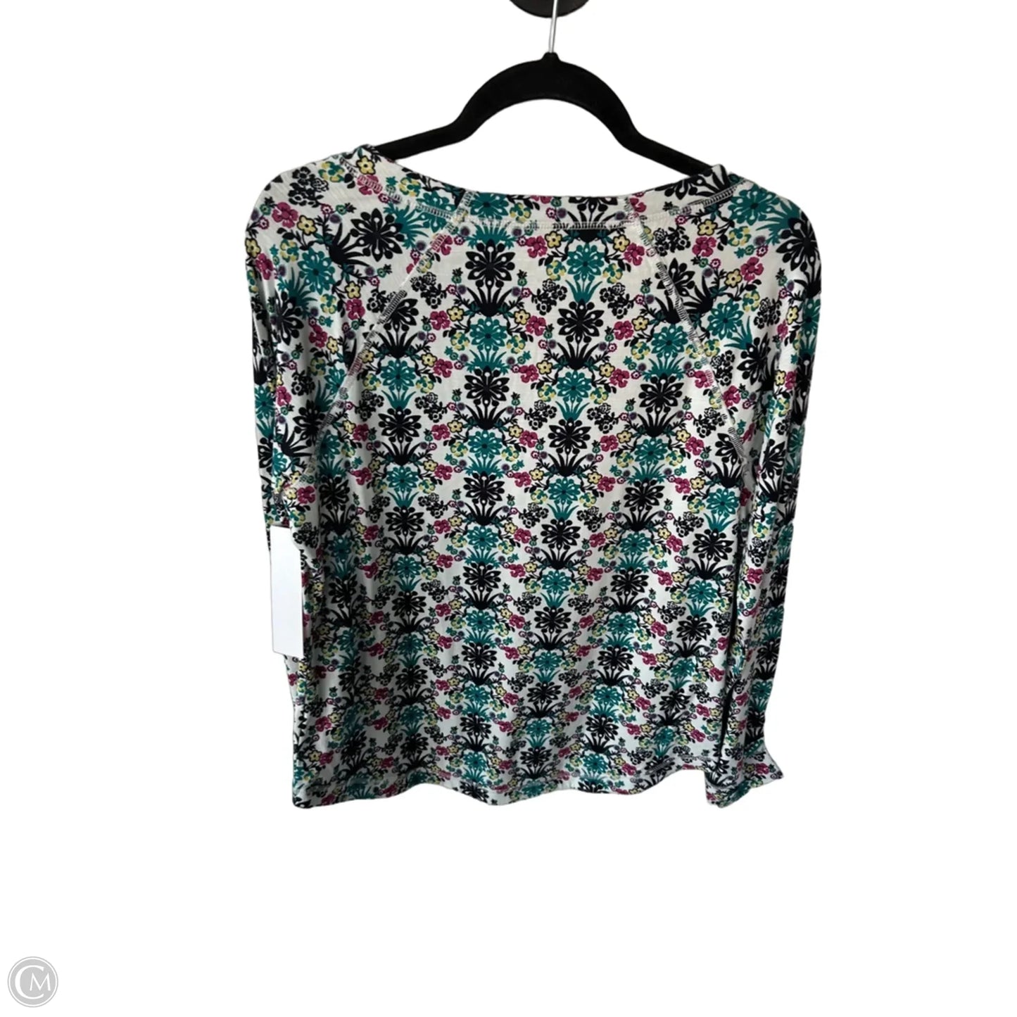 Top Long Sleeve By Talbots In Black & White, Size: L