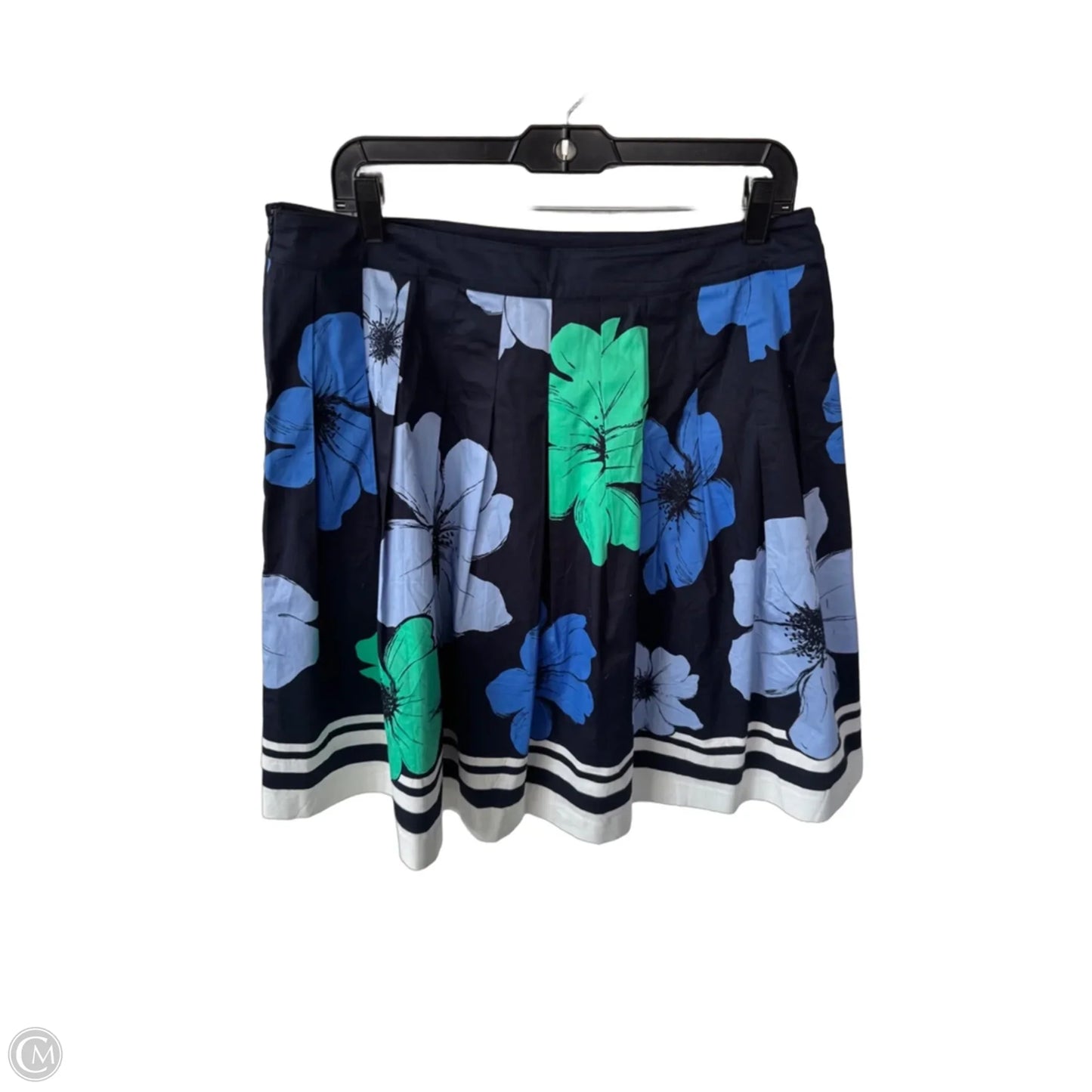 Skirt Midi By Talbots In Blue & Green, Size: 12