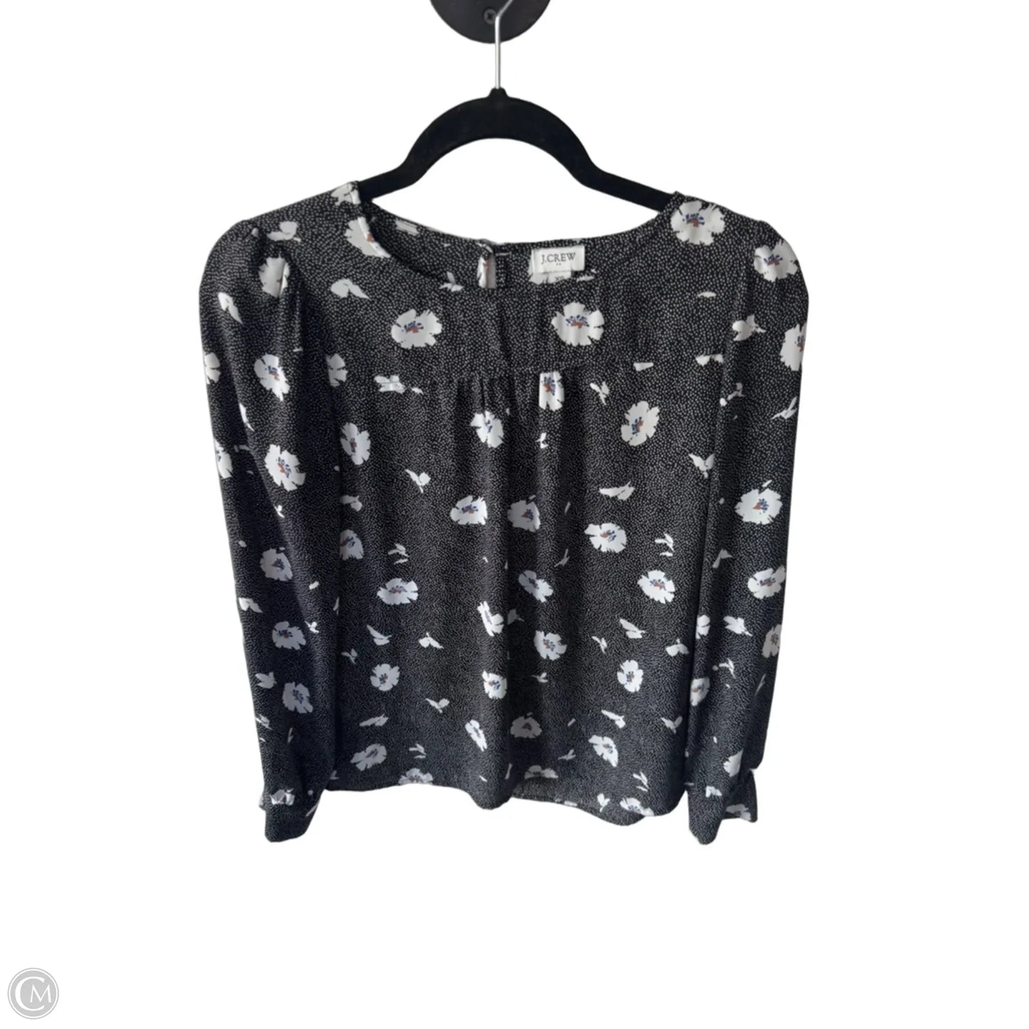Top Long Sleeve By J. Crew In Black & White, Size: Xs