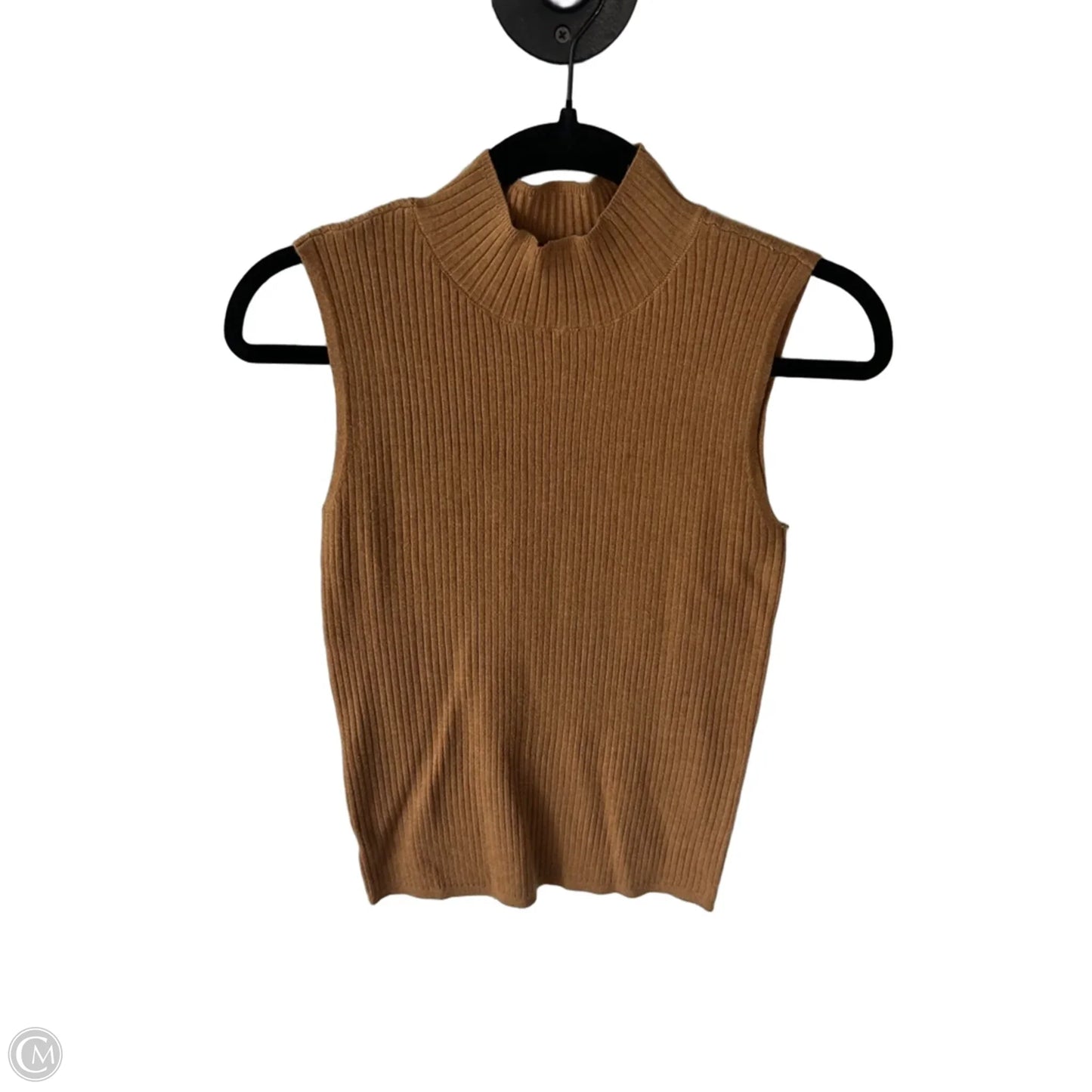 Top Sleeveless By Loft In Tan, Size: S