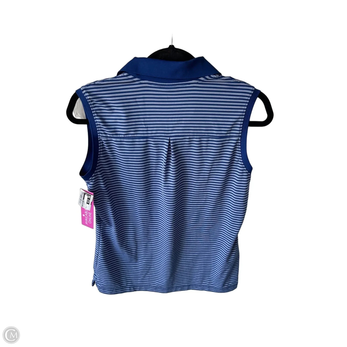 Top Sleeveless By Vineyard Vines In Blue & White, Size: S