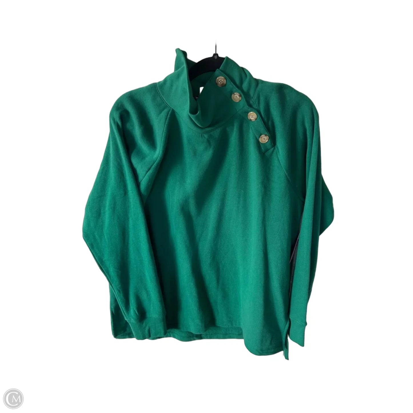 Sweatshirt Crewneck By J. Crew In Green, Size: L