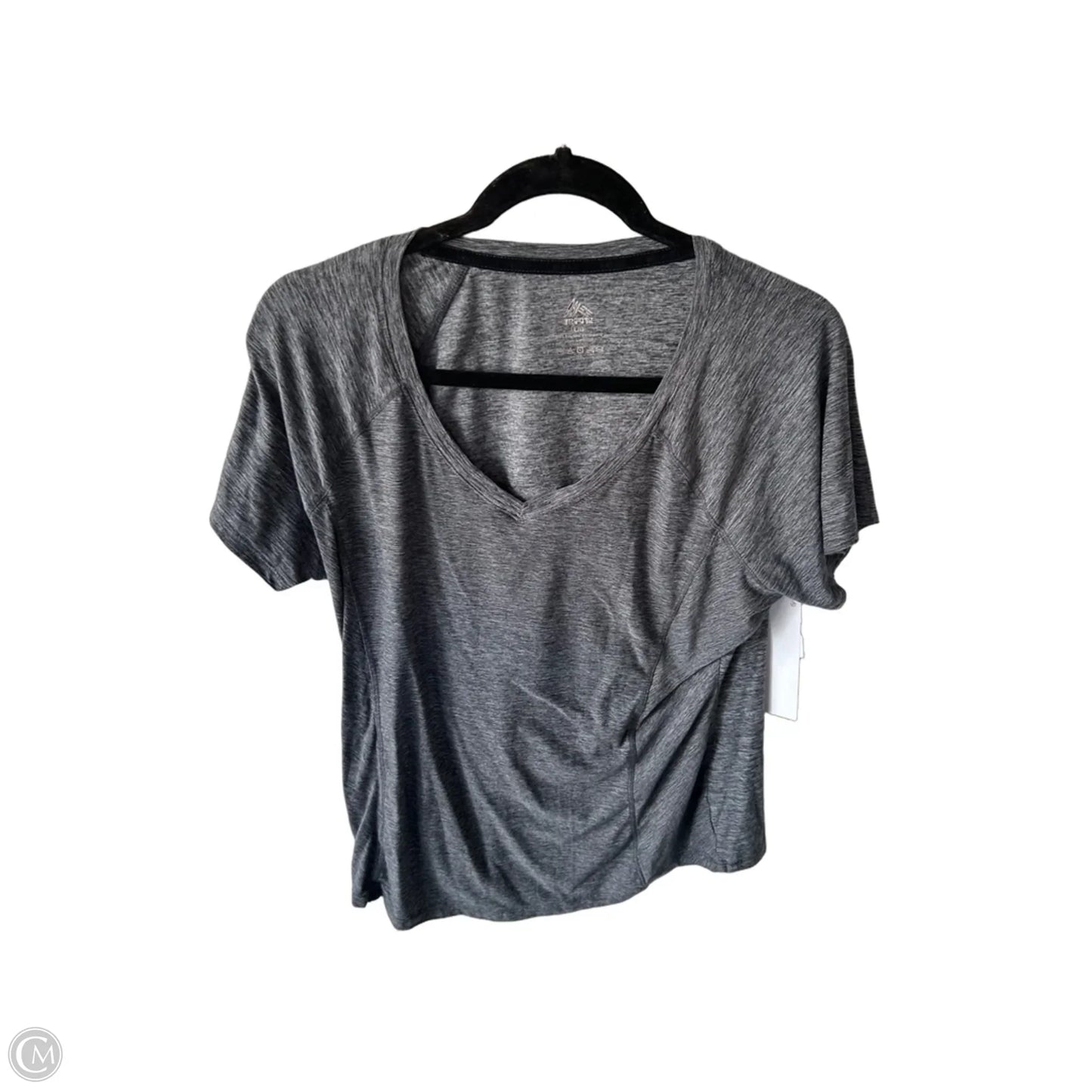 Athletic Top Short Sleeve By Rbx In Grey, Size: L