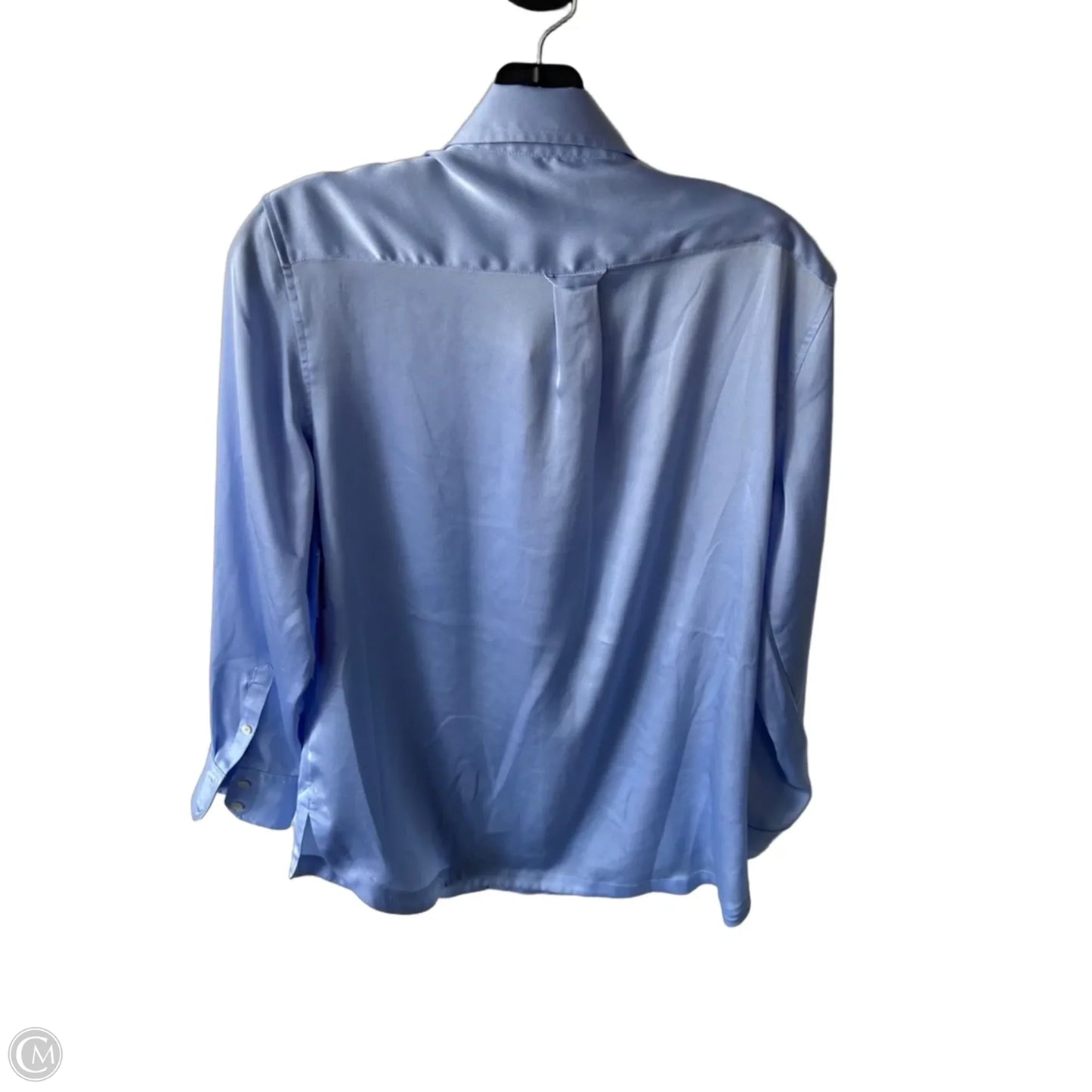 Top Long Sleeve By Banana Republic In Blue, Size: M