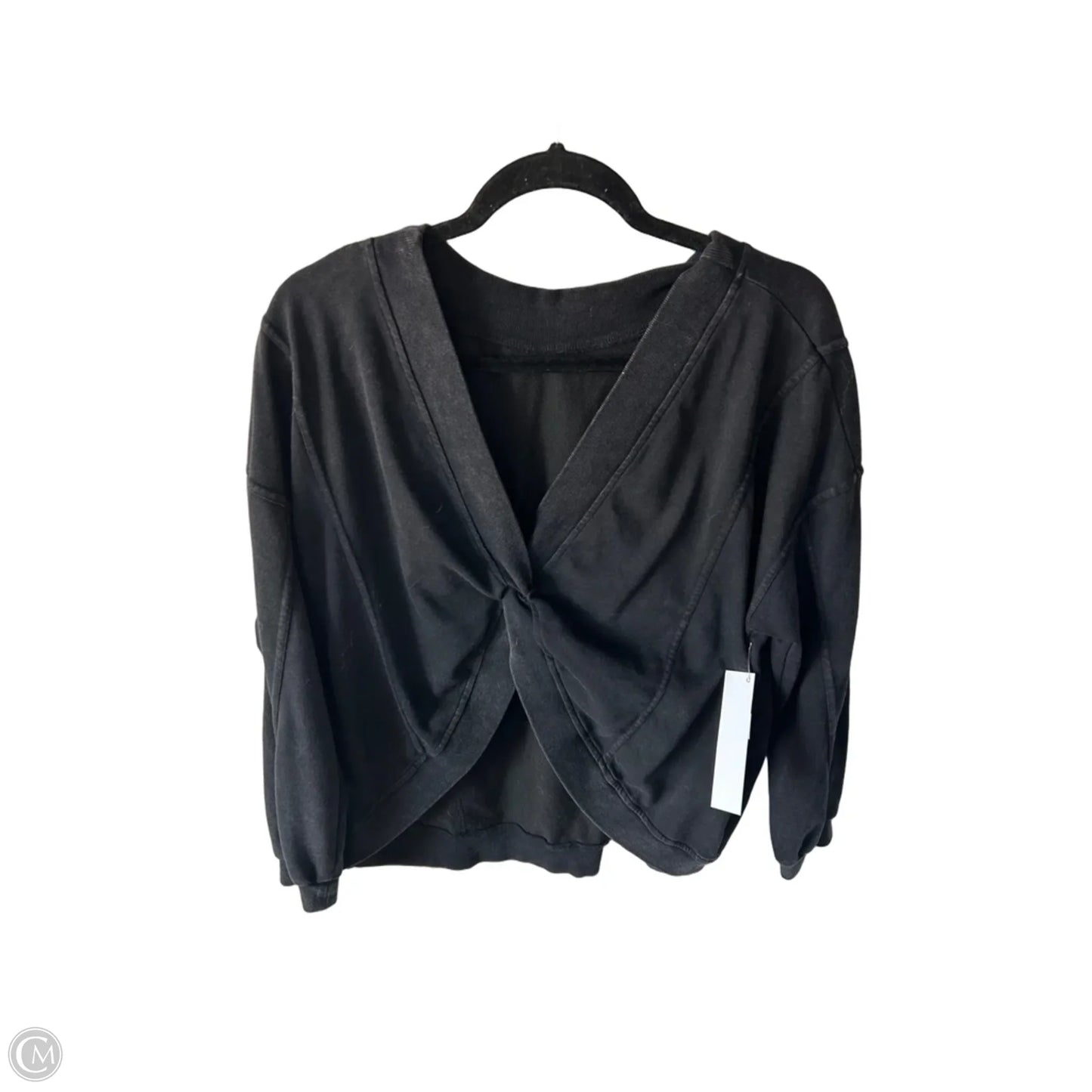 Sweatshirt Crewneck By Clothes Mentor In Black, Size: S