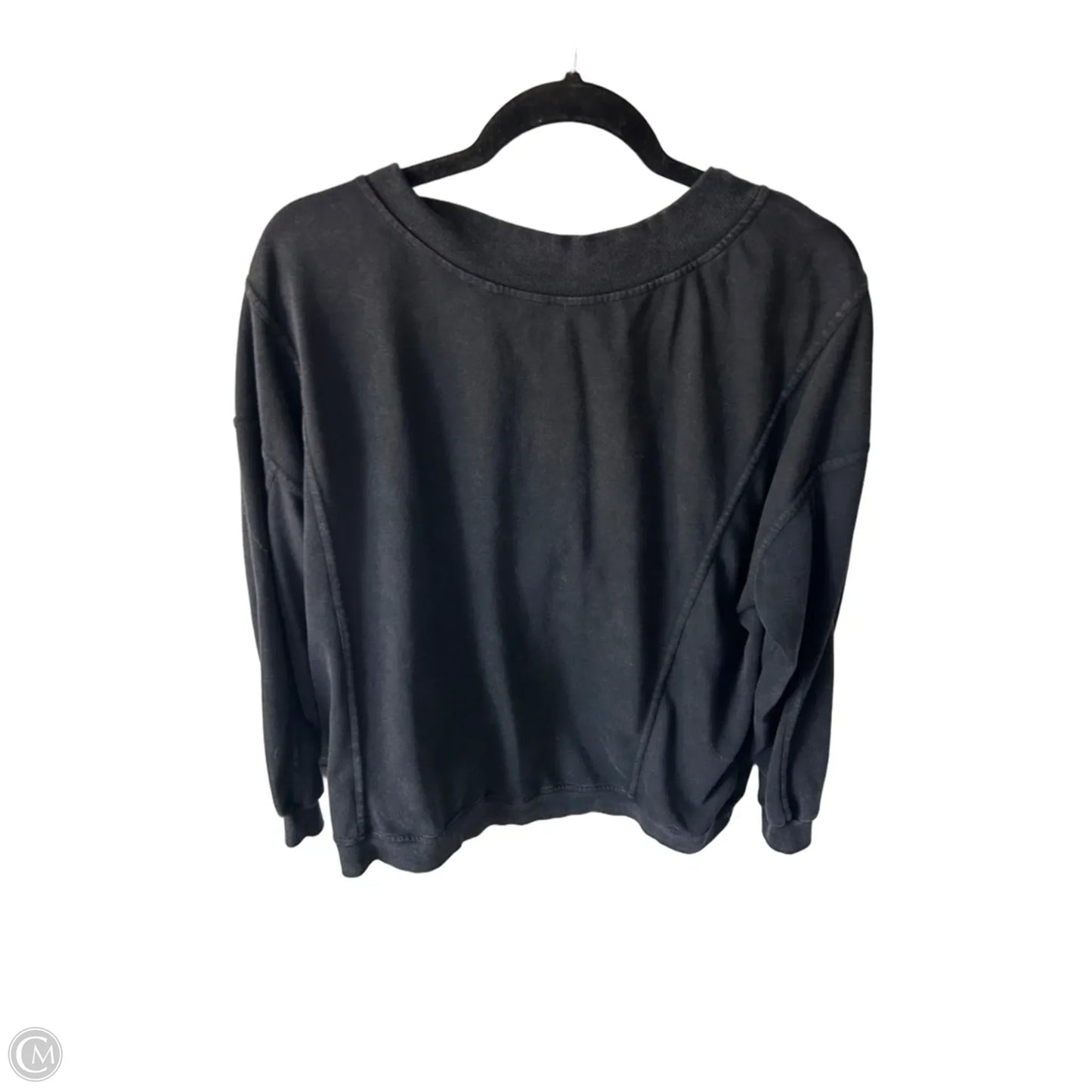 Sweatshirt Crewneck By Clothes Mentor In Black, Size: S