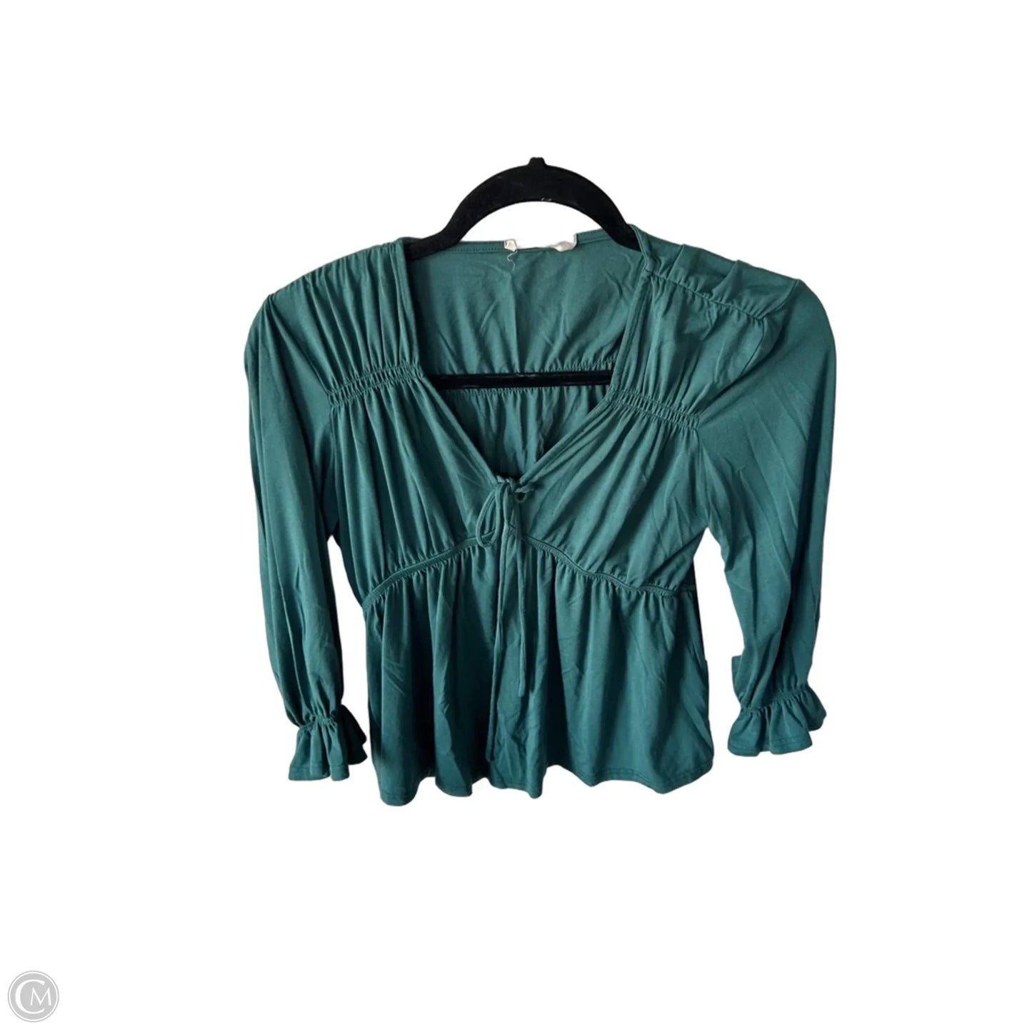 Top 3/4 Sleeve By Clothes Mentor In Green, Size: Xs
