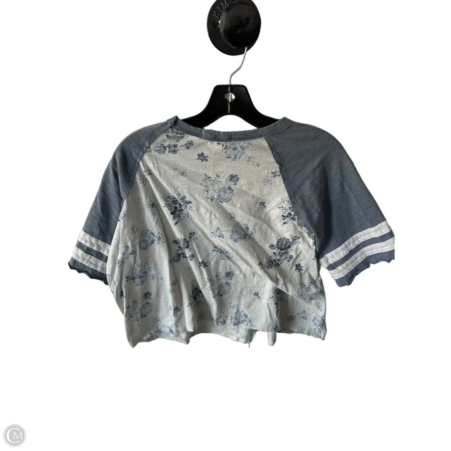 Top Short Sleeve By Clothes Mentor In Cream & Grey, Size: Xxs
