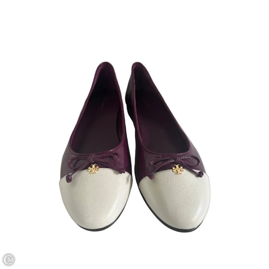 Shoes Designer By Tory Burch In Purple & White, Size: 9.5