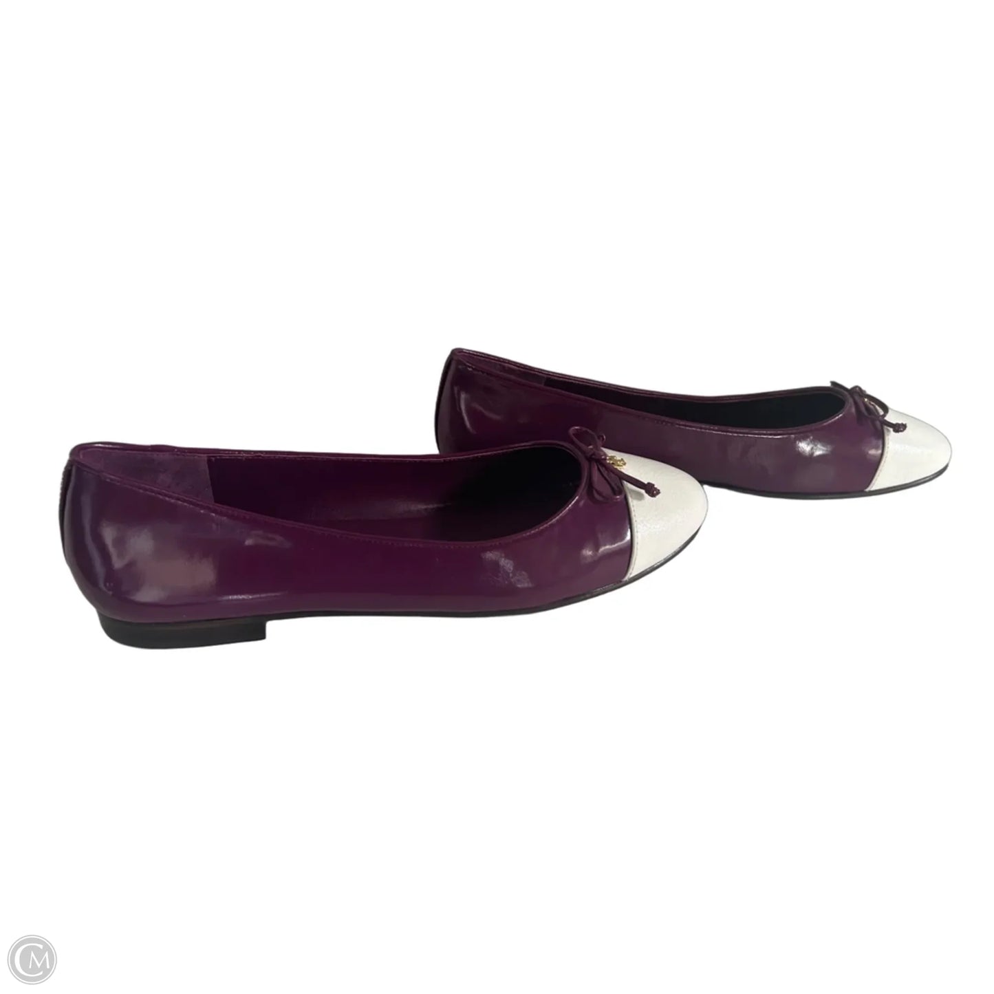 Shoes Designer By Tory Burch In Purple & White, Size: 9.5