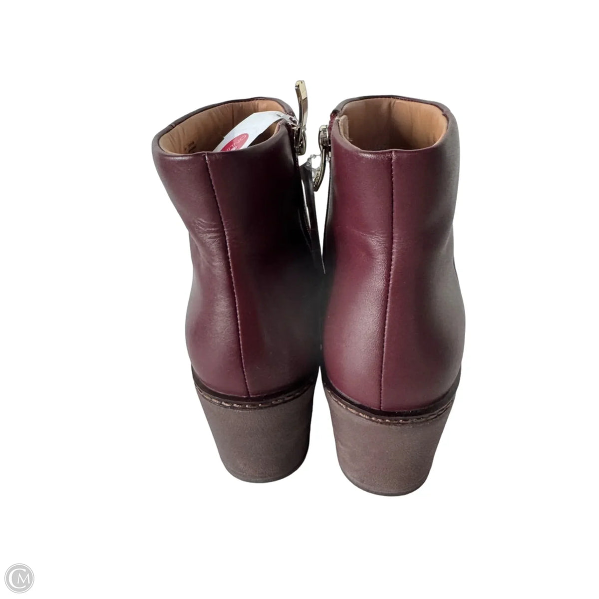 Boots Ankle Heels By Fitflop In Maroon, Size: 6