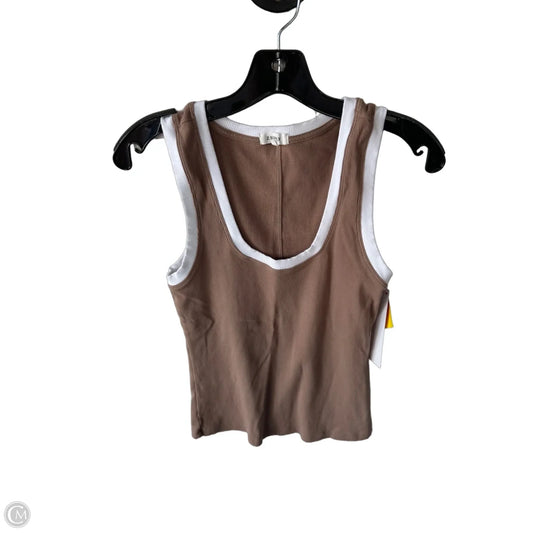Tank Top By Z Supply In Tan & White, Size: M