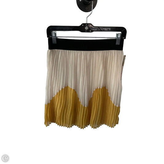 Skirt Mini & Short By Hem & Thread In Black & Yellow, Size: 4