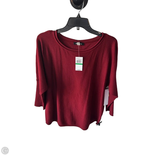 Sweater By Cable And Gauge In Red, Size: L