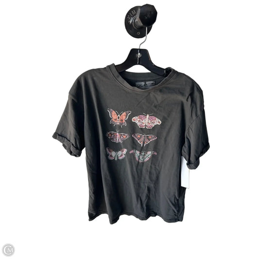 Top Short Sleeve Basic By C And C In Grey, Size: M