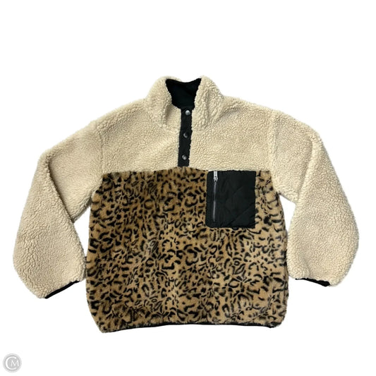 Jacket Faux Fur & Sherpa By Rails In Animal Print, Size: S