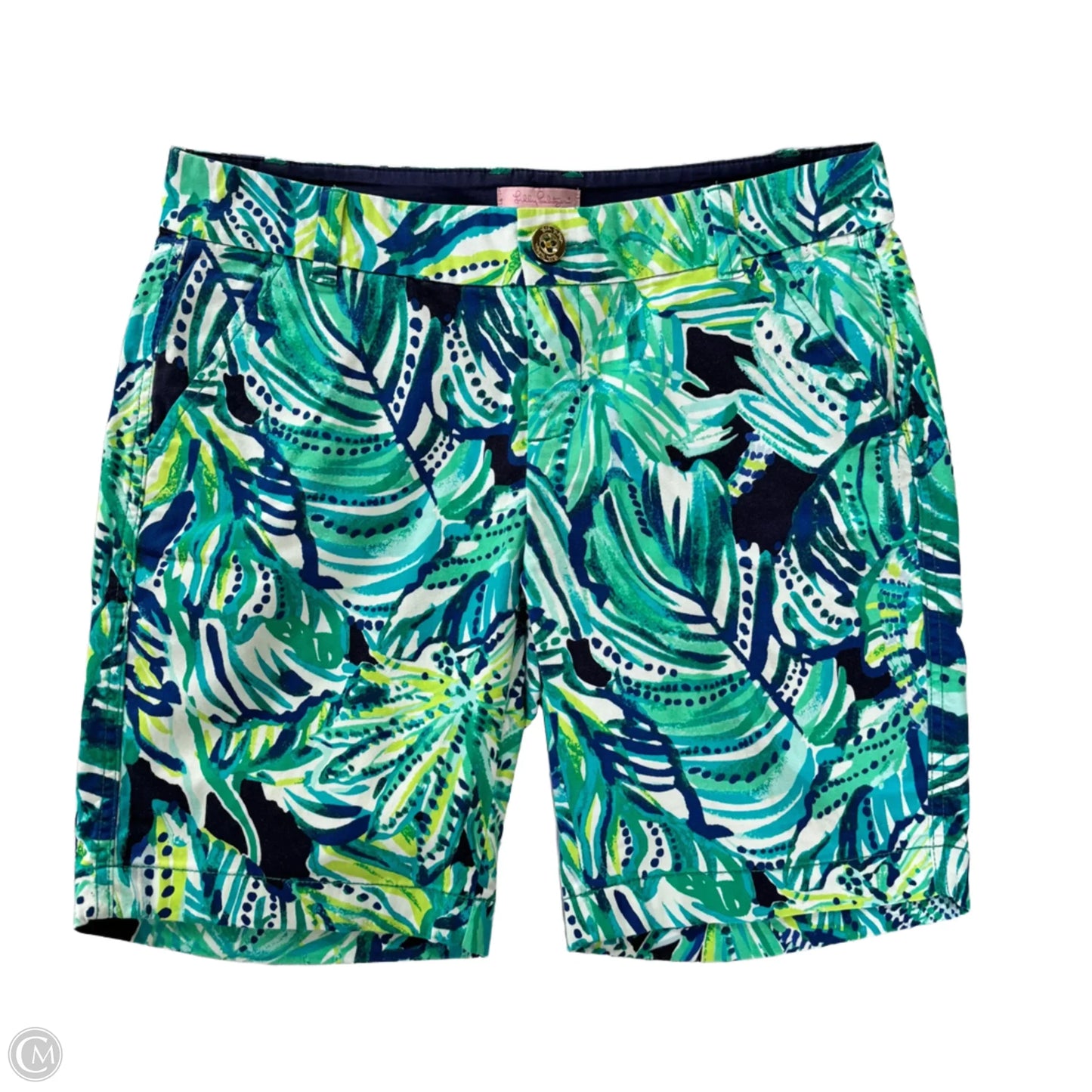 Shorts Designer By Lilly Pulitzer In Blue & Green, Size: 4