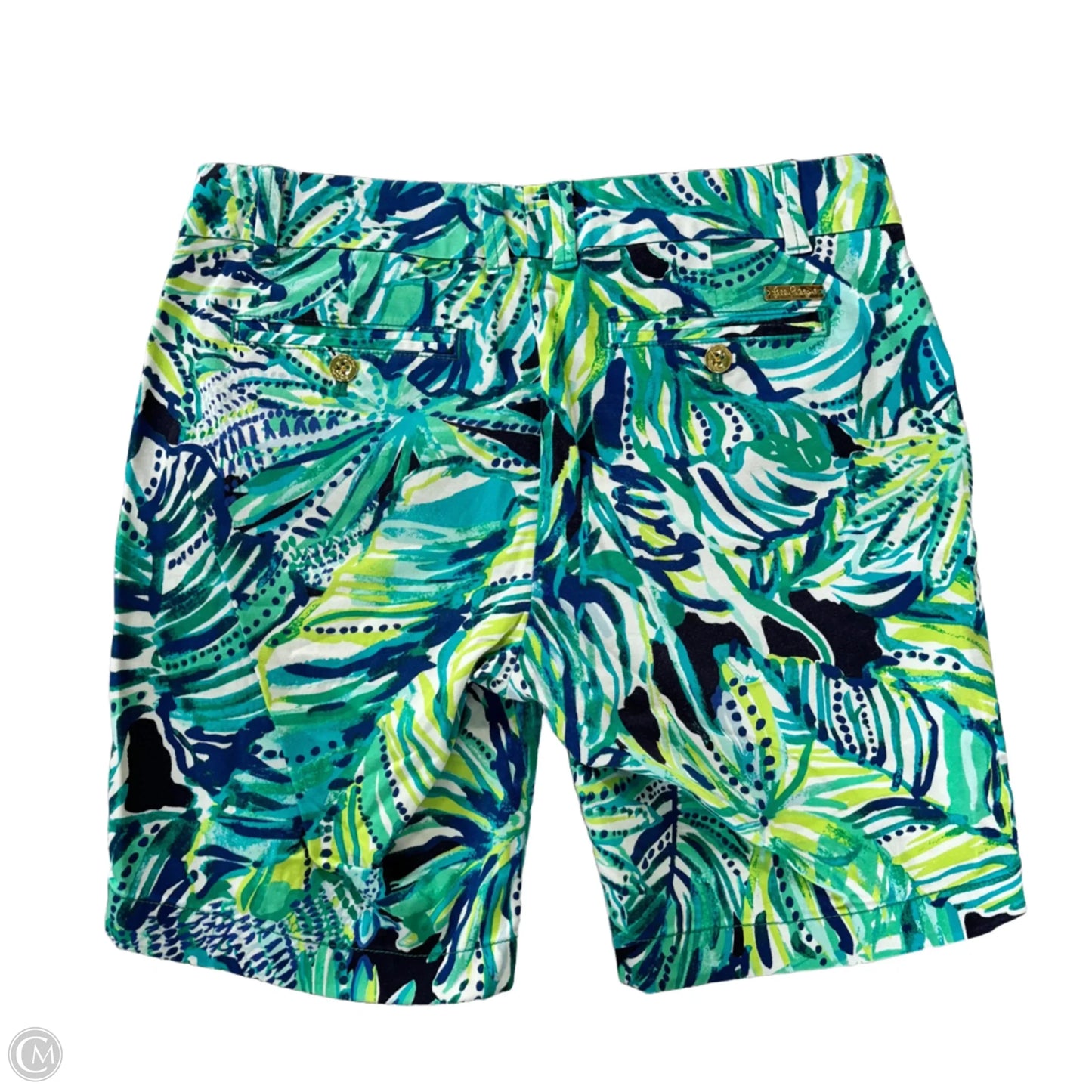 Shorts Designer By Lilly Pulitzer In Blue & Green, Size: 4