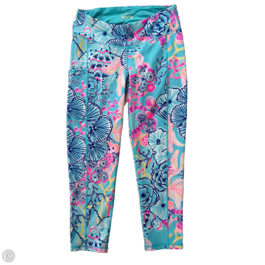 Pants Designer By Lilly Pulitzer In Blue & Pink, Size: M