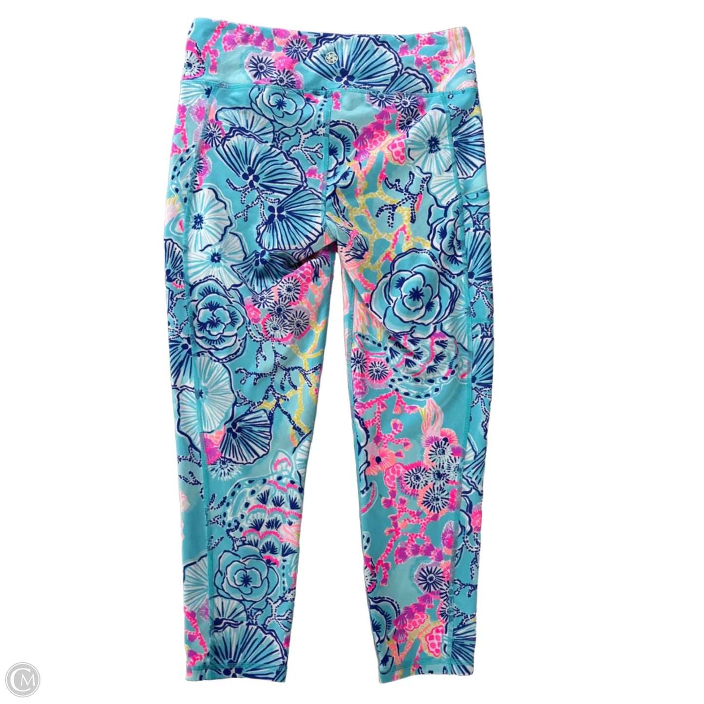 Pants Designer By Lilly Pulitzer In Blue & Pink, Size: M