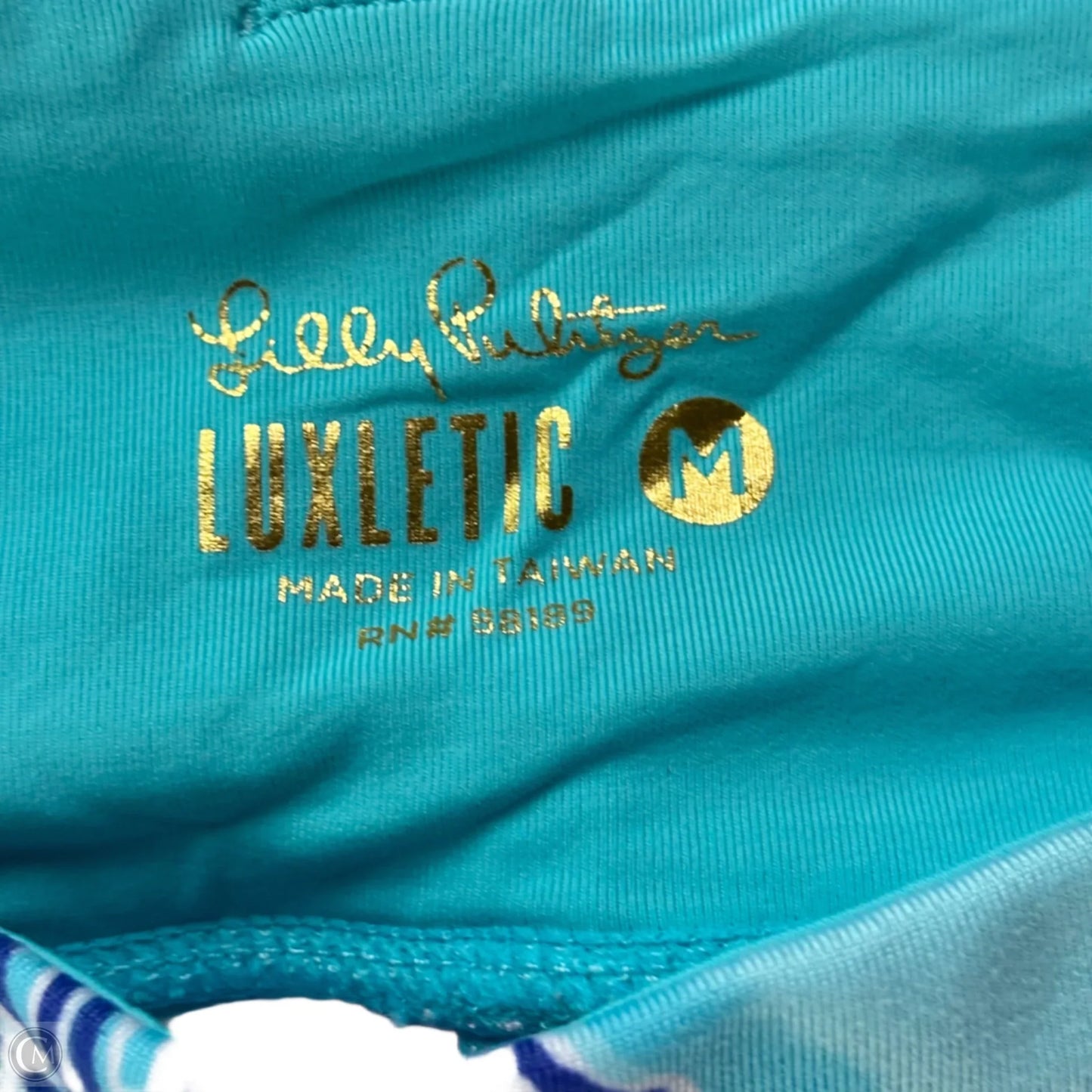 Pants Designer By Lilly Pulitzer In Blue & Pink, Size: M